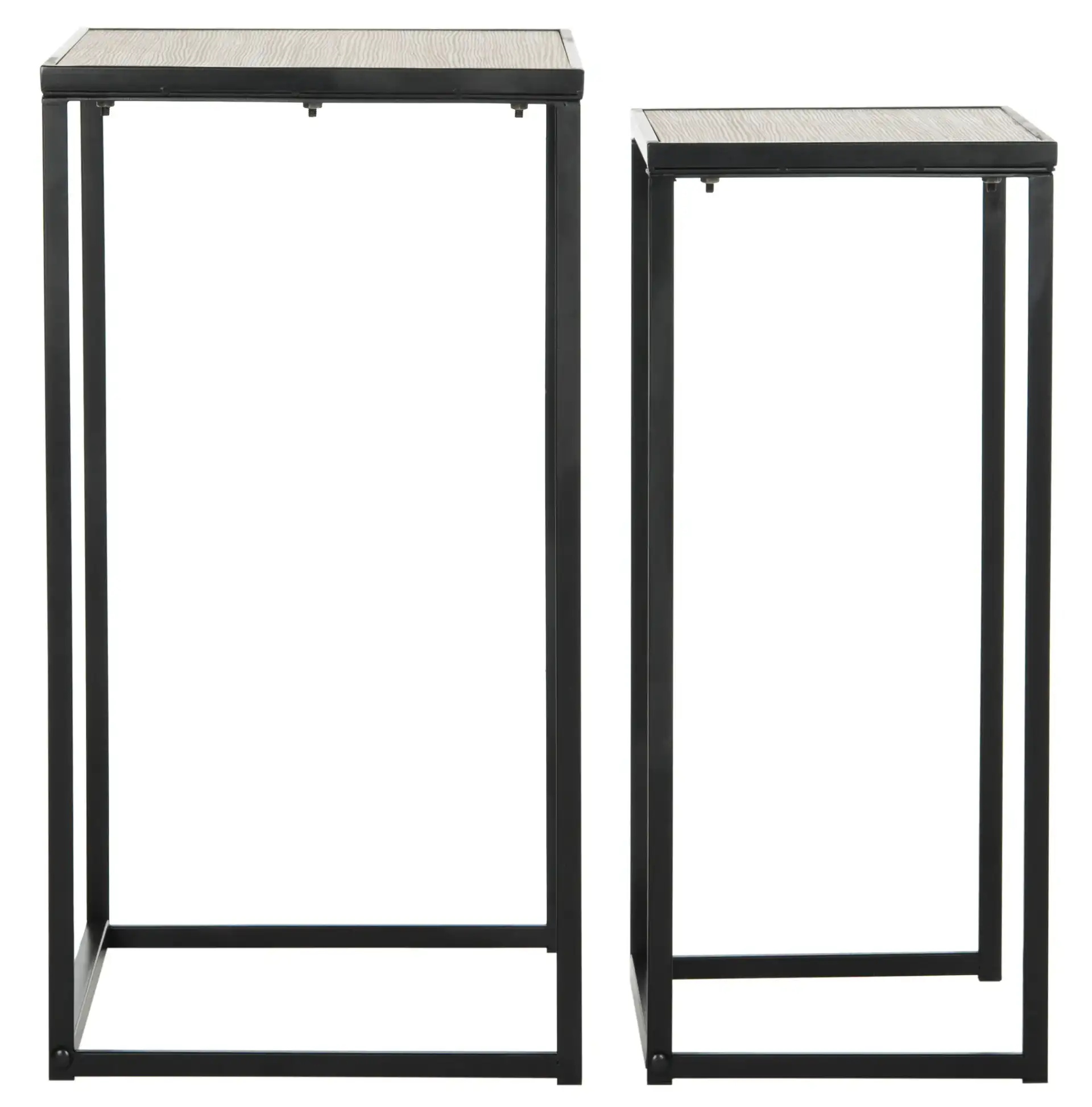 Callia End Table (Set Of 2) in Light Brown, detail view