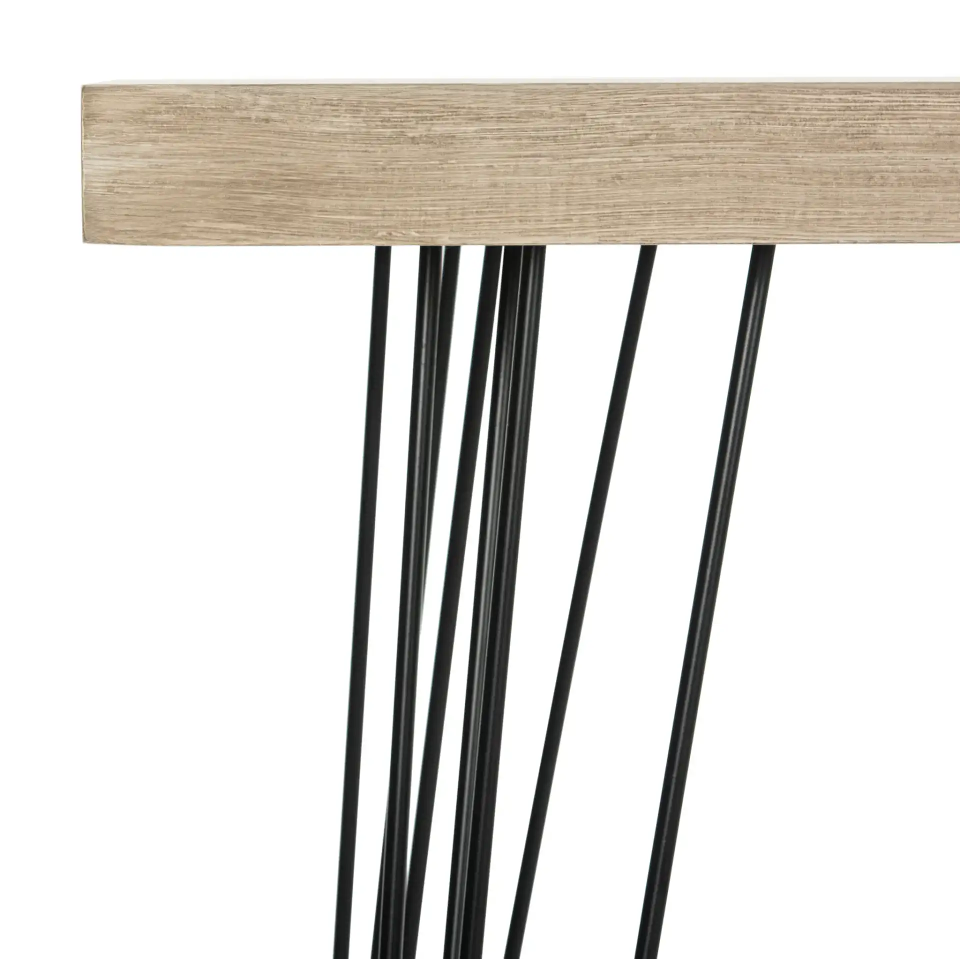 Lali Console in Light Brown in a styled room