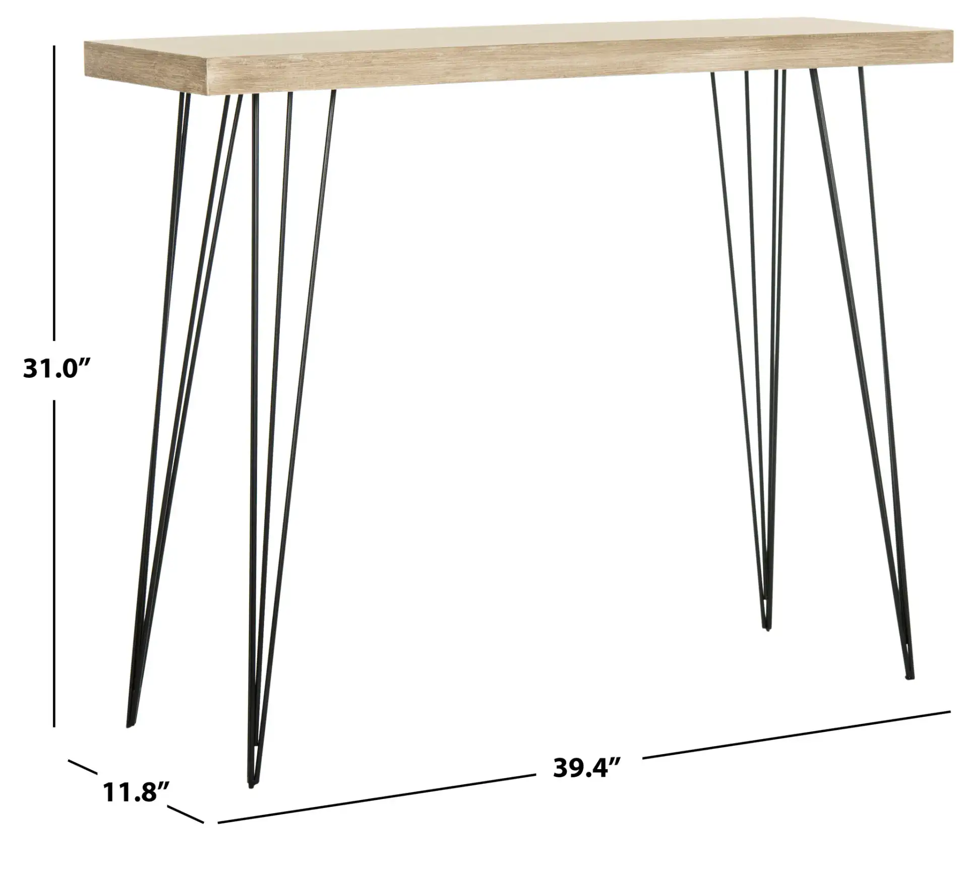 Lali Console in Light Brown, detail view