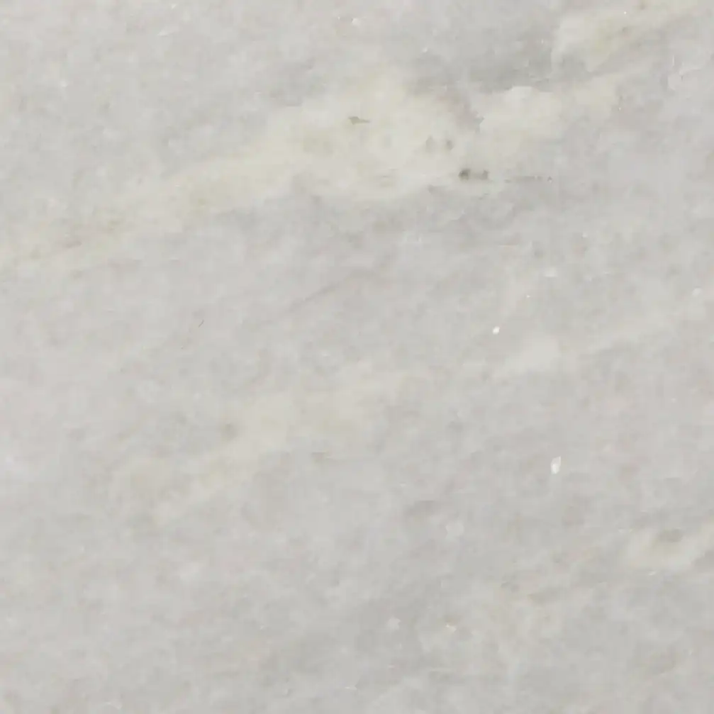 Abella Pentagon Accent Table in Marble / Silver, detail view