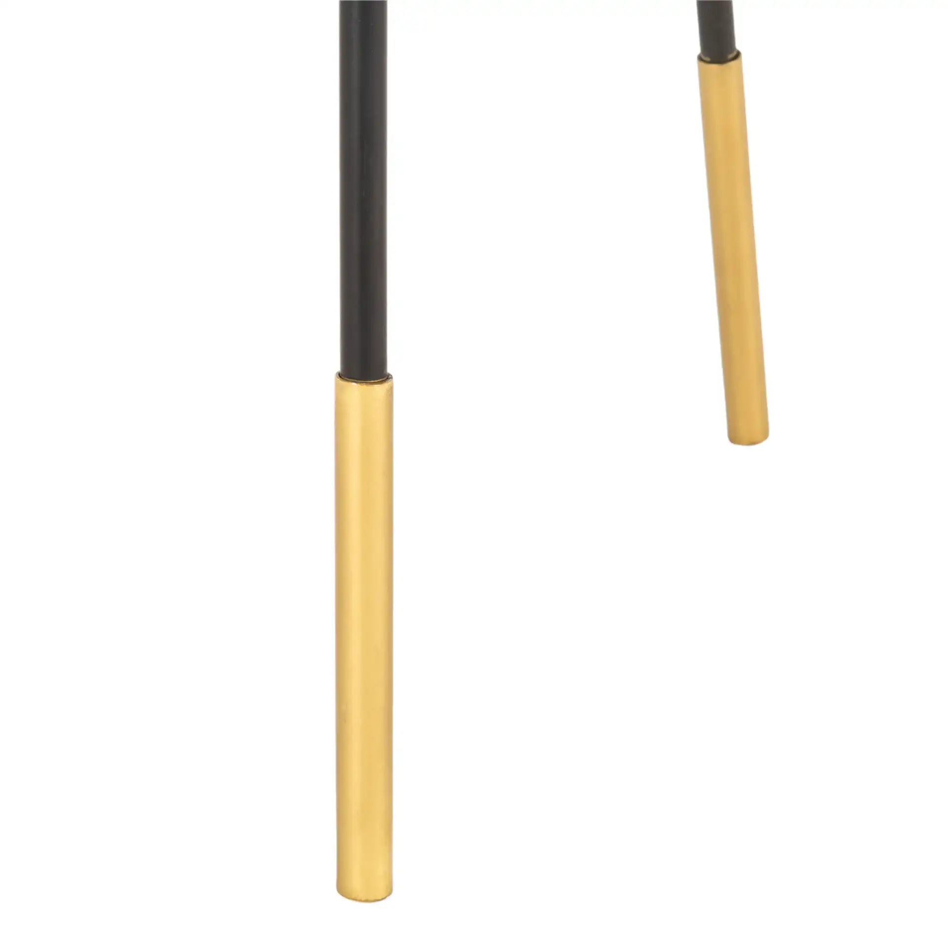 Delia Handle Side Table in Black / Gold, detail view