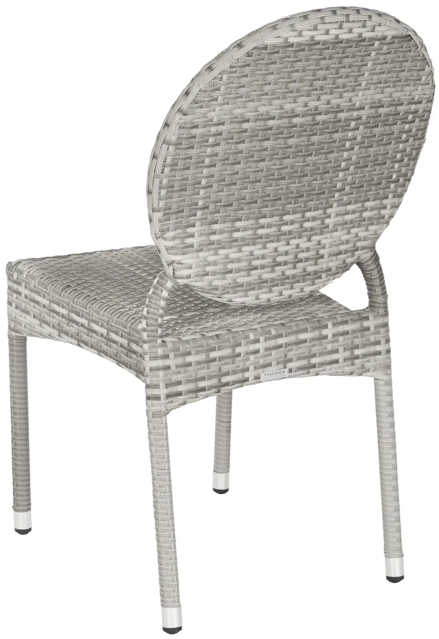 Valdez Stackable Side Chair (Set Of 2) in Gray, detail view