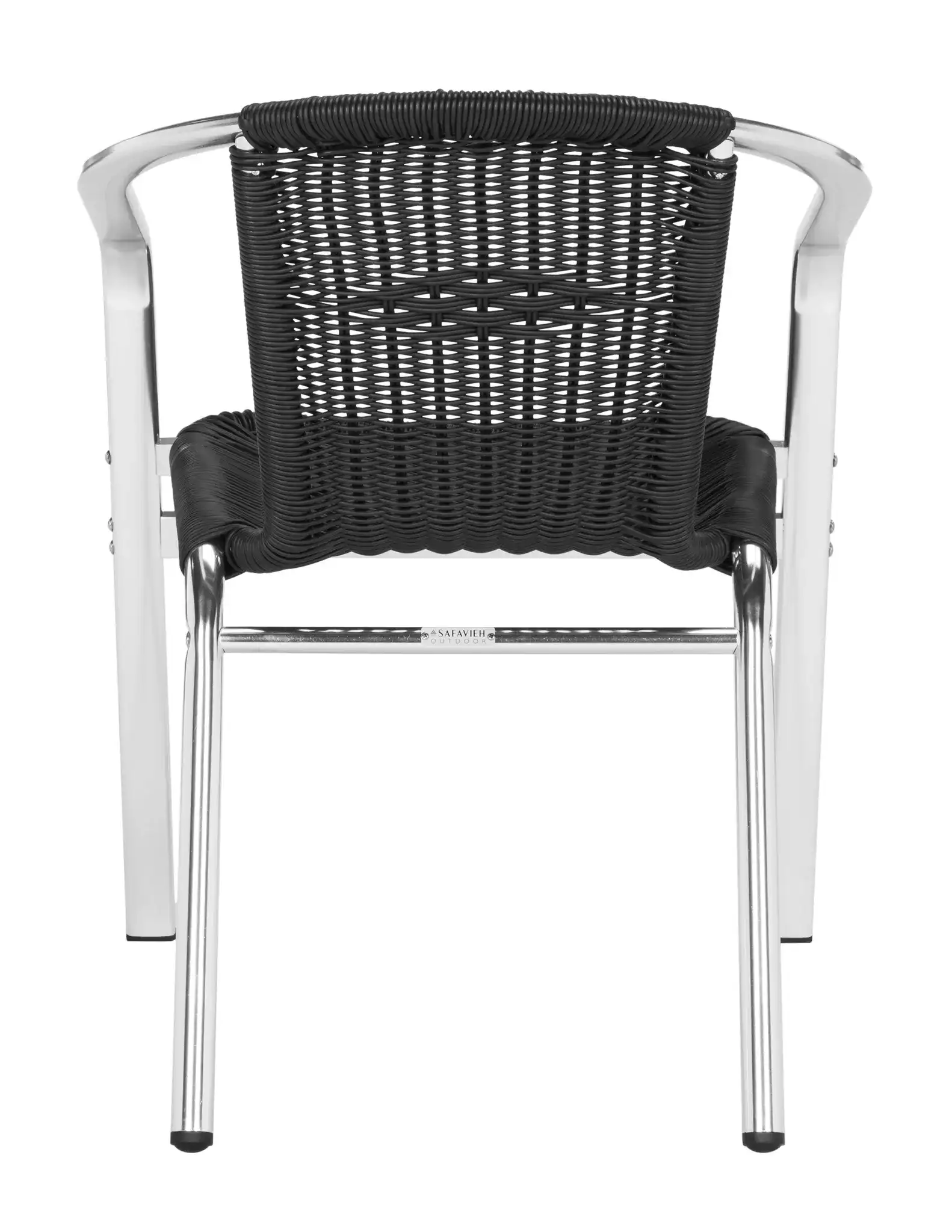Wrangell Stackable Arm Chair (Set Of 2) in Black, detail view