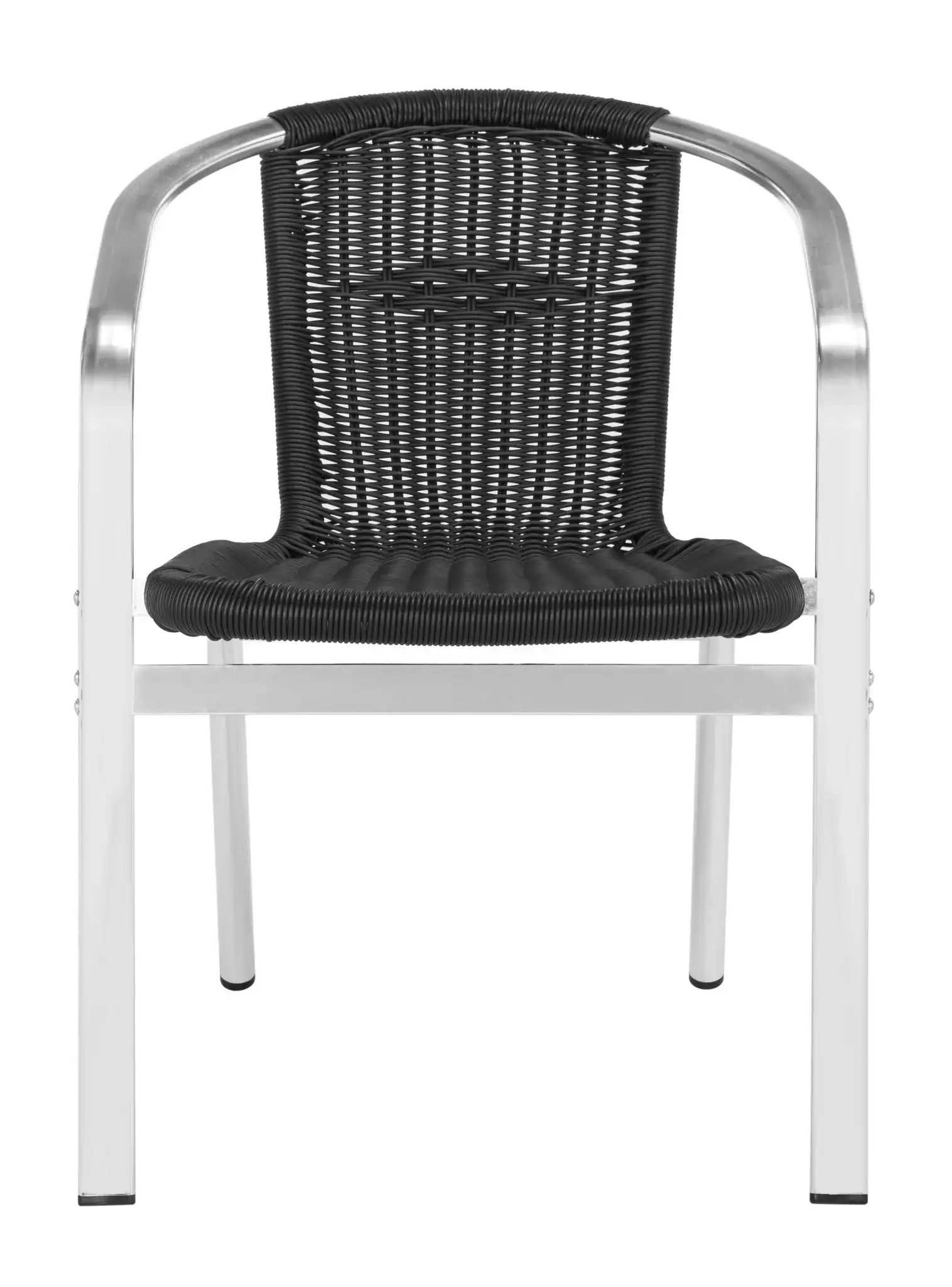 Wrangell Stackable Arm Chair (Set Of 2) in Black, detail view
