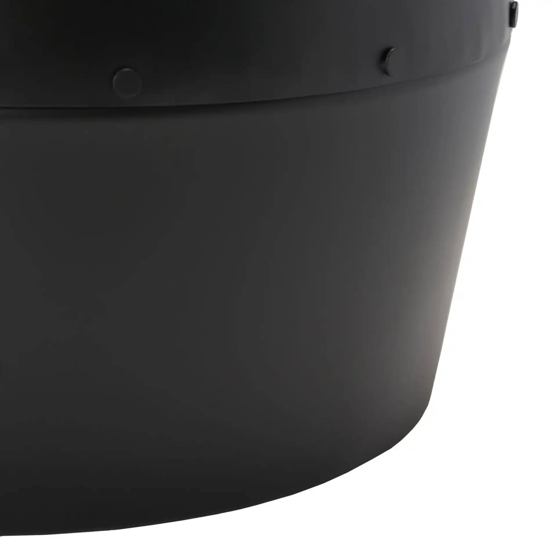 Hogan Drum Stool in Black, detail view