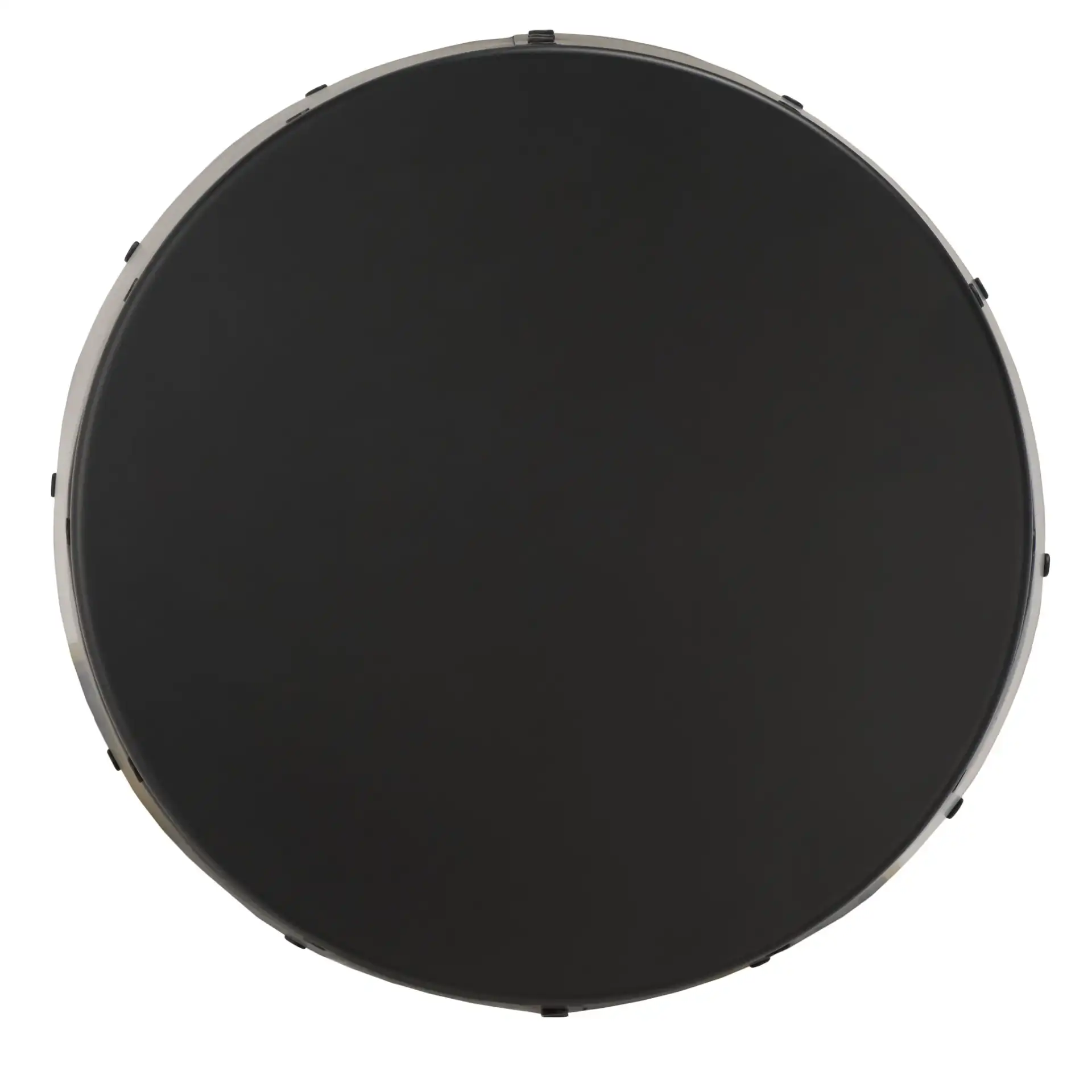 Hogan Drum Stool in Black, detail view