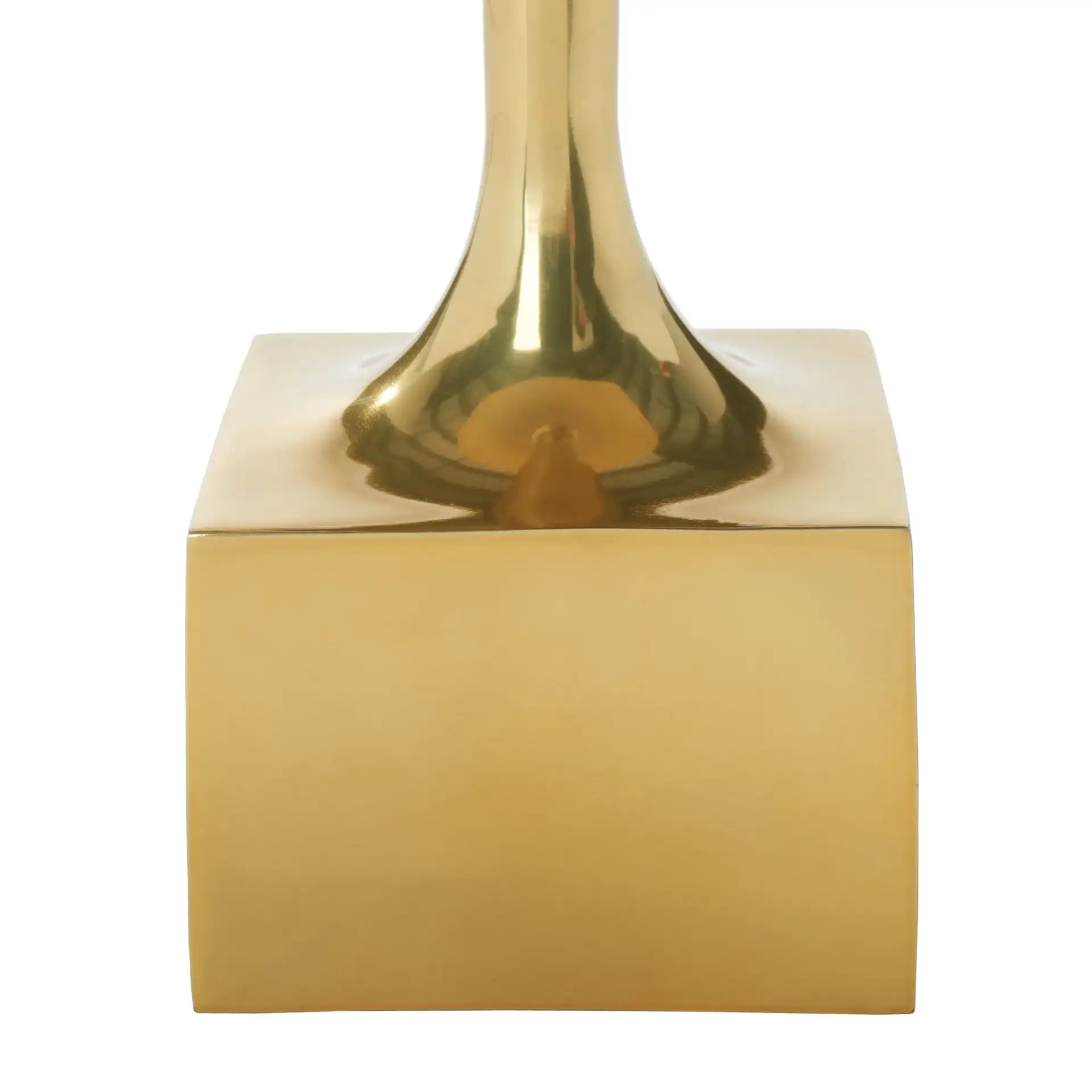 Corvus Round Side Table in Antique Brass, detail view