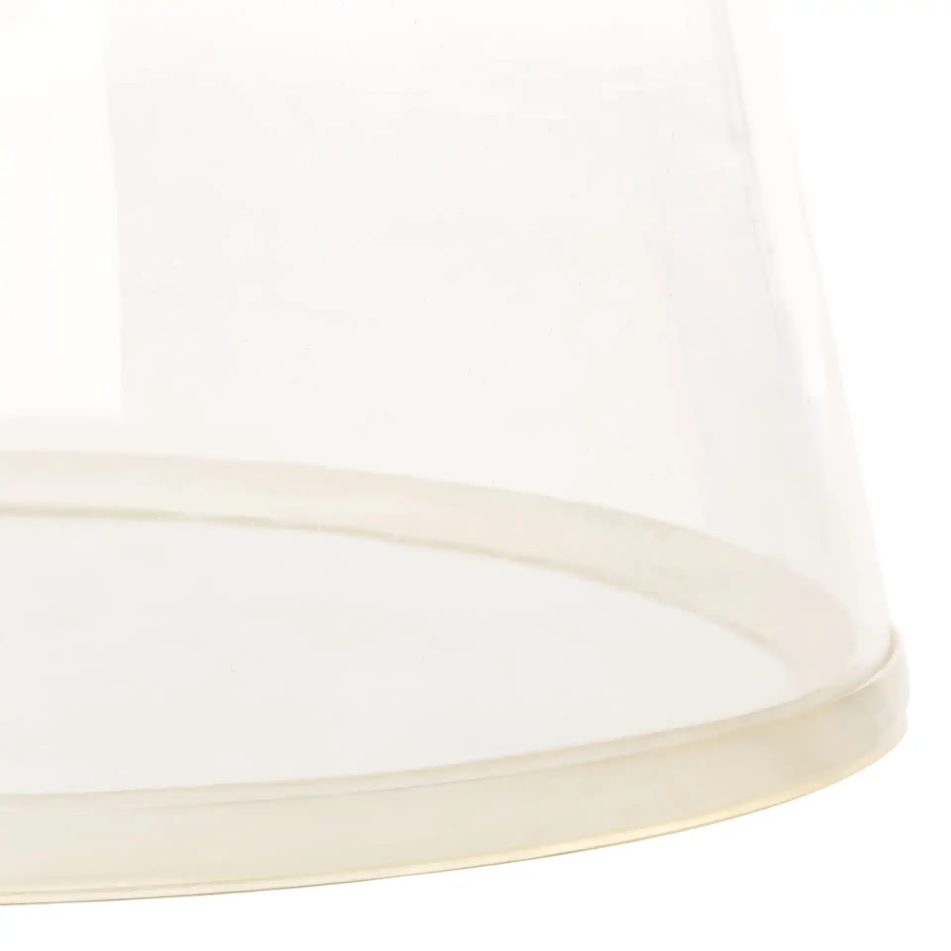 Szabo Round Accent Table in Gold / Clear, detail view