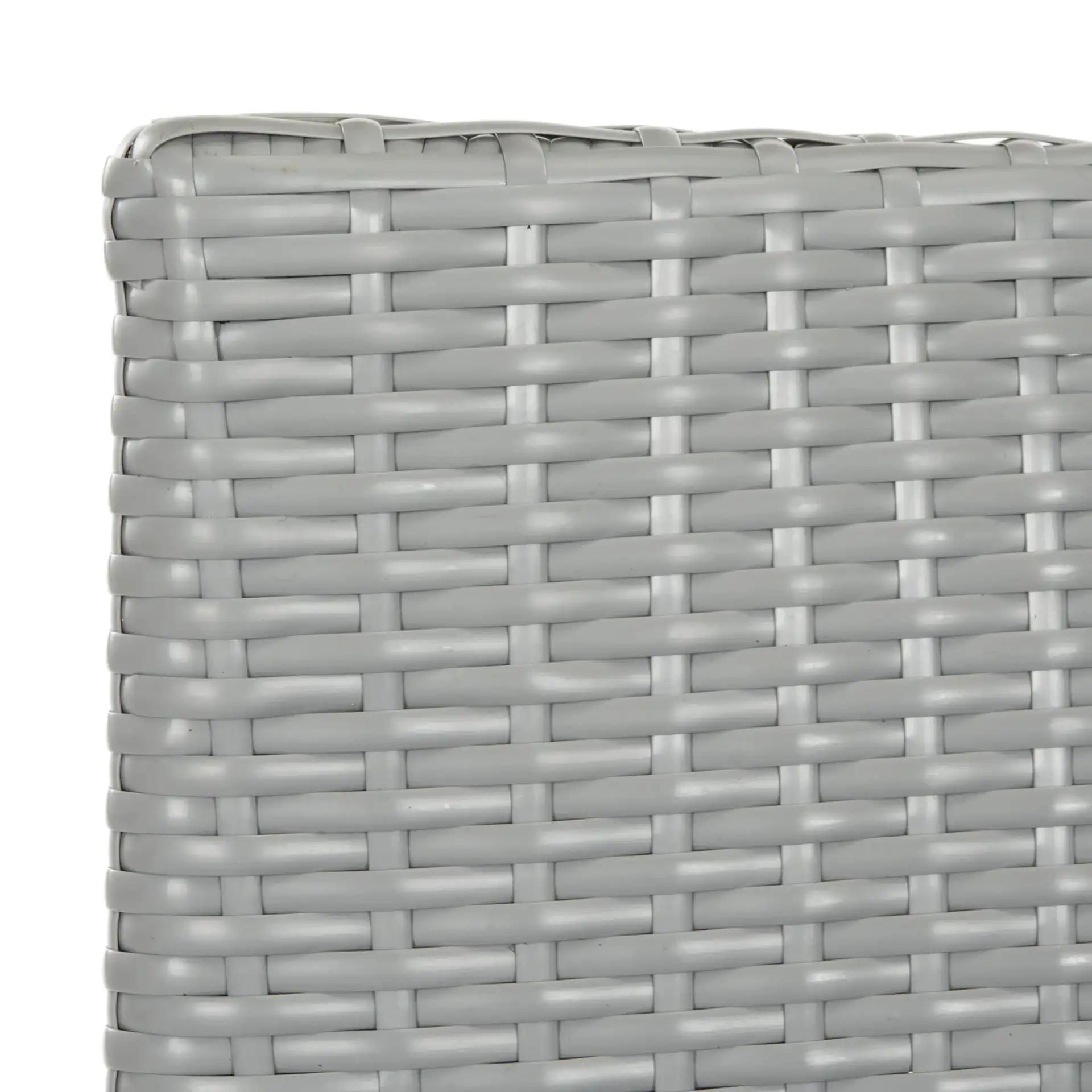 Mojavi Four-Piece Wicker Set in Gray / Black in a styled room