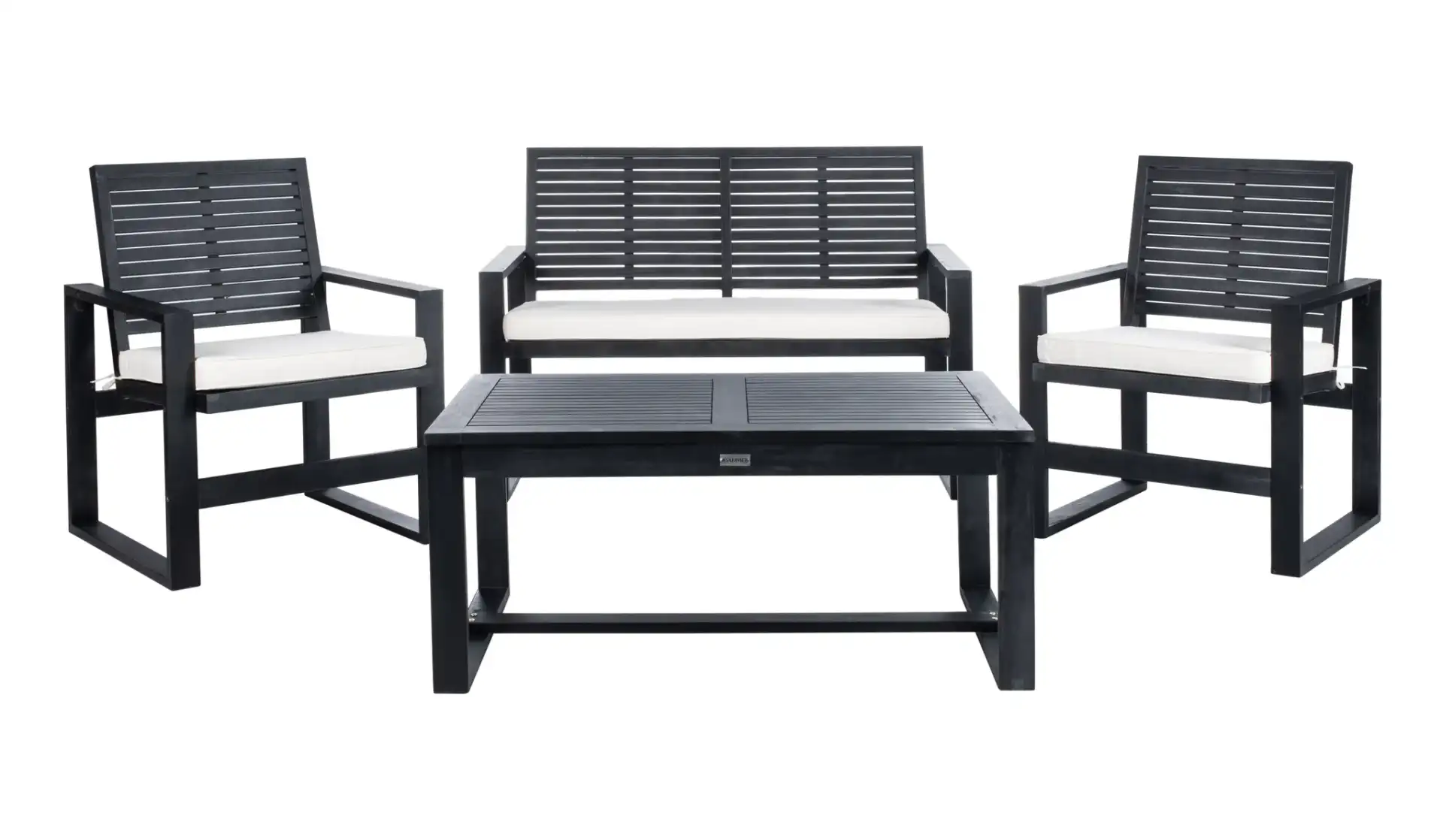 Ozark Four-Piece Lounge Set in Black Wash