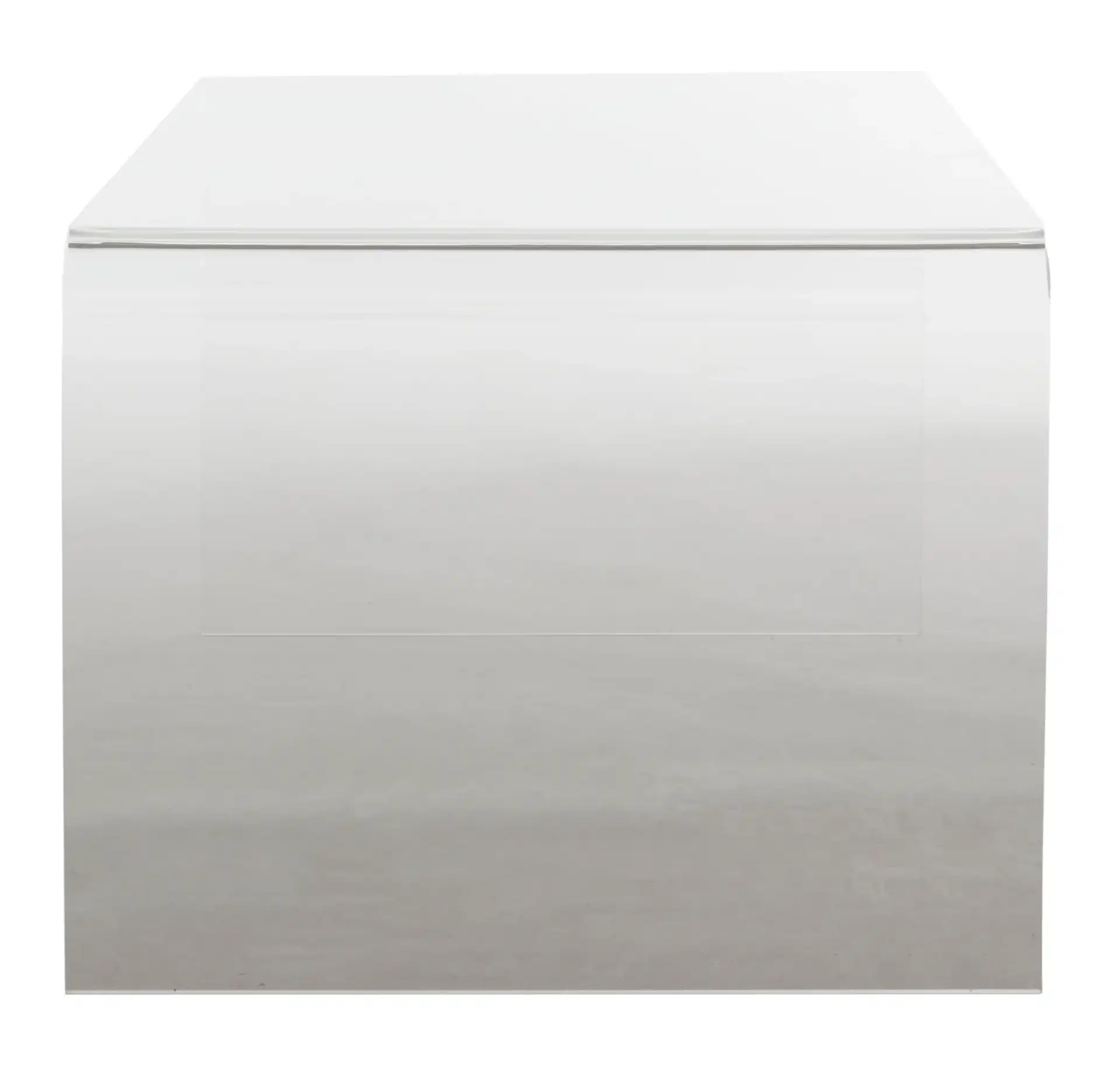 Atka Acrylic Coffee Table in Clear, detail view