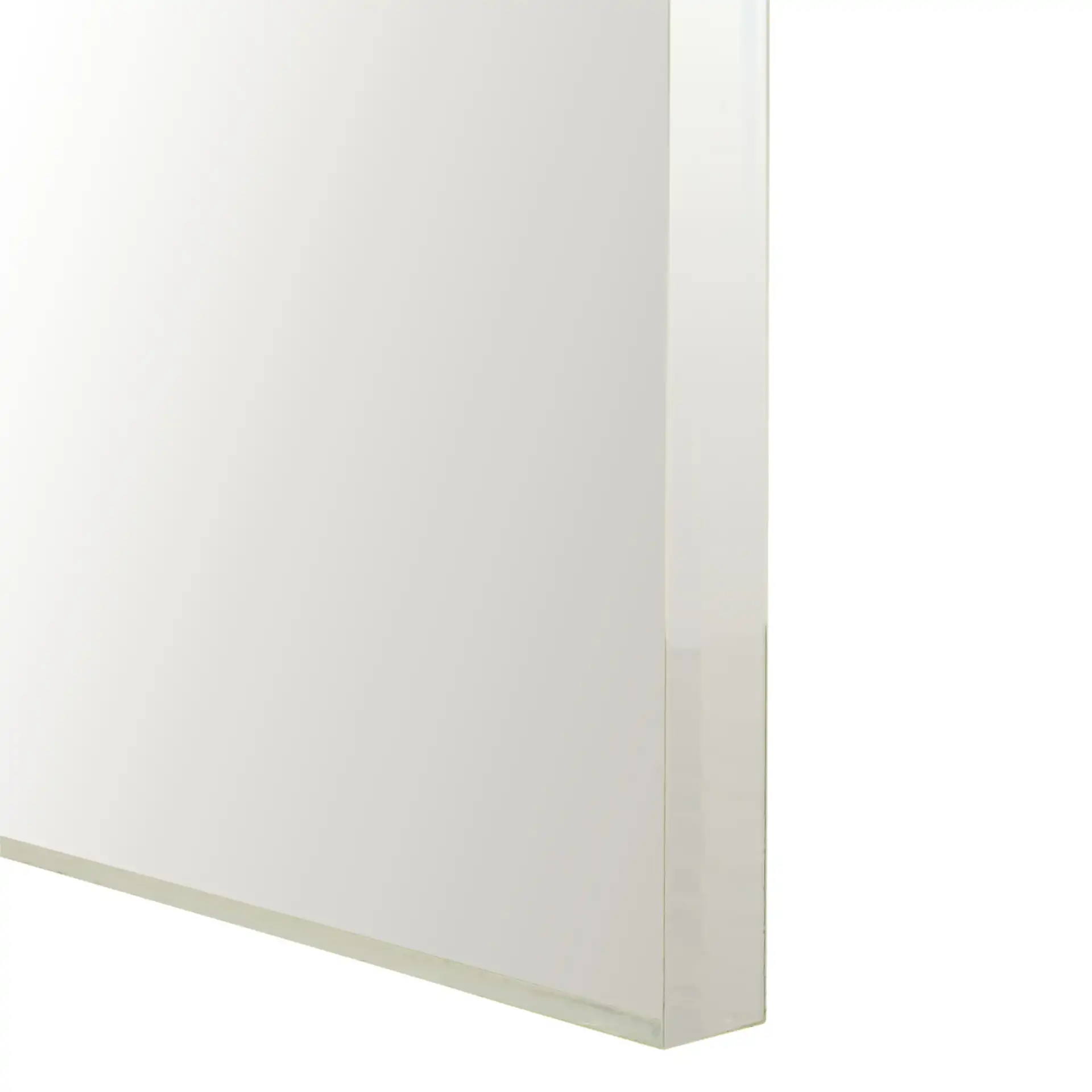 Atka Acrylic Console Table in Clear, detail view