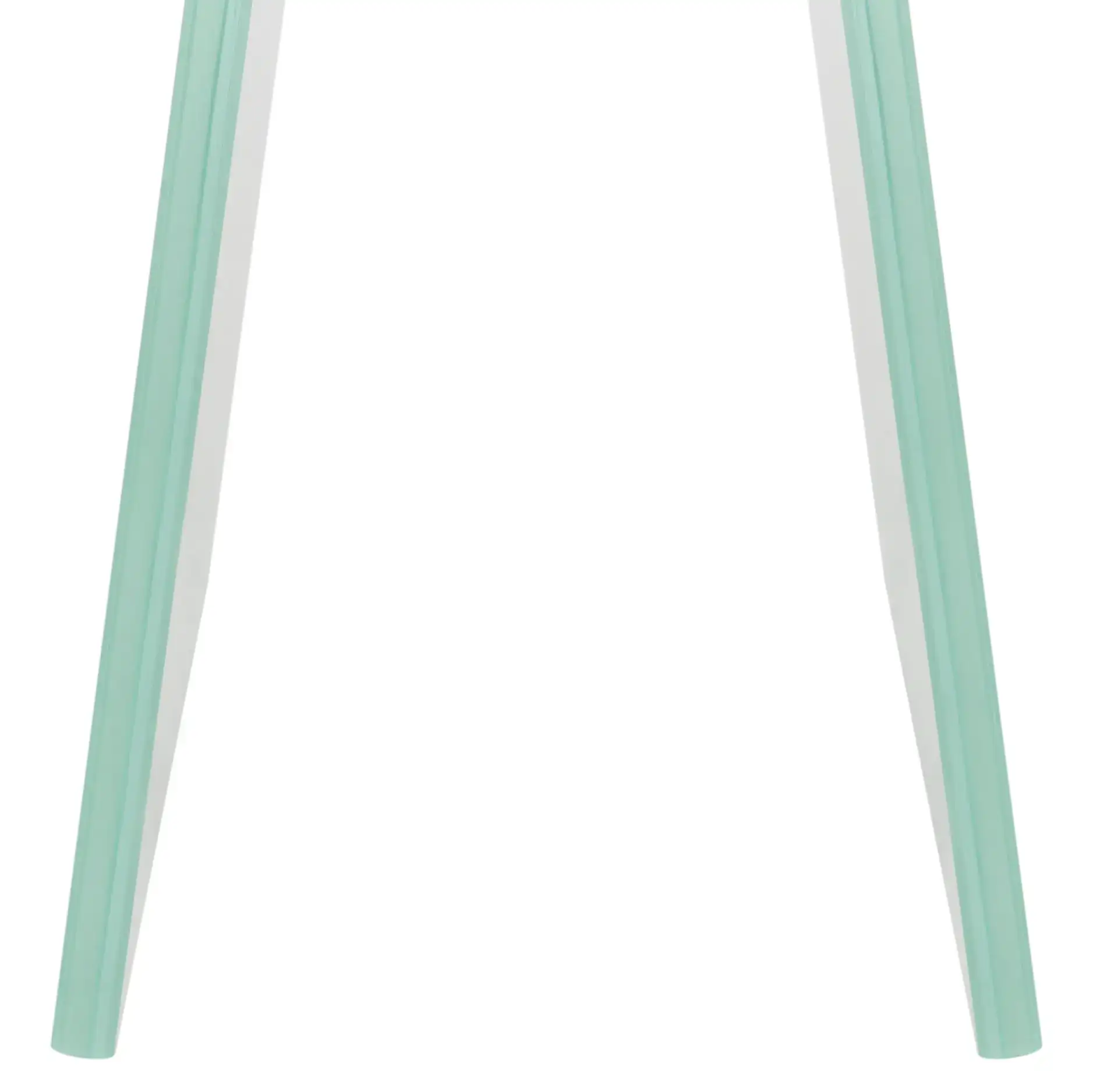 Modern Loft Coffee Table in Clear, detail view