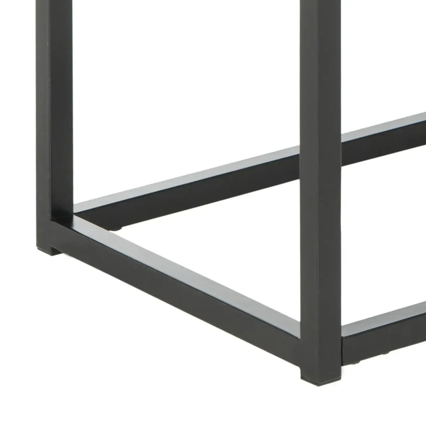 Baize Console in Black, detail view
