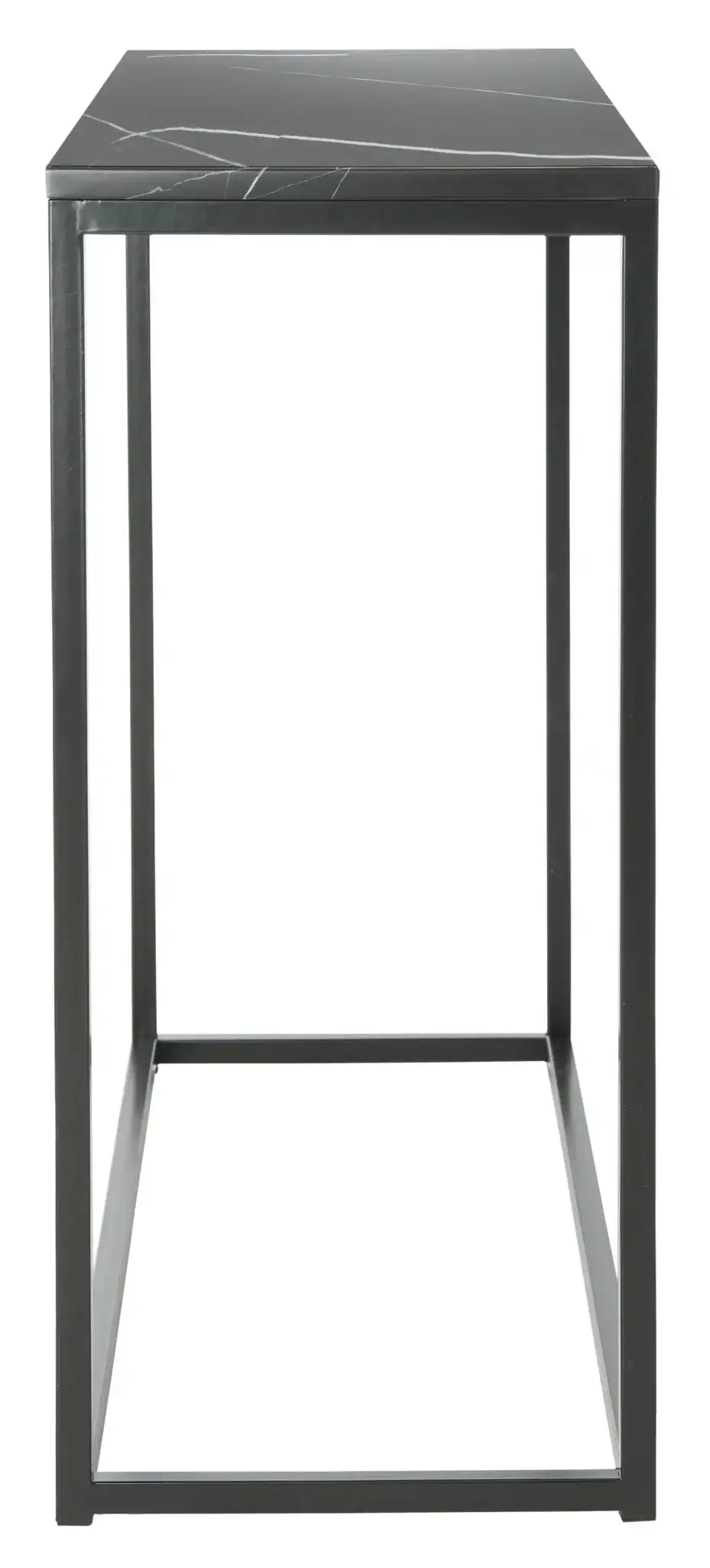 Baize Console in Black, detail view