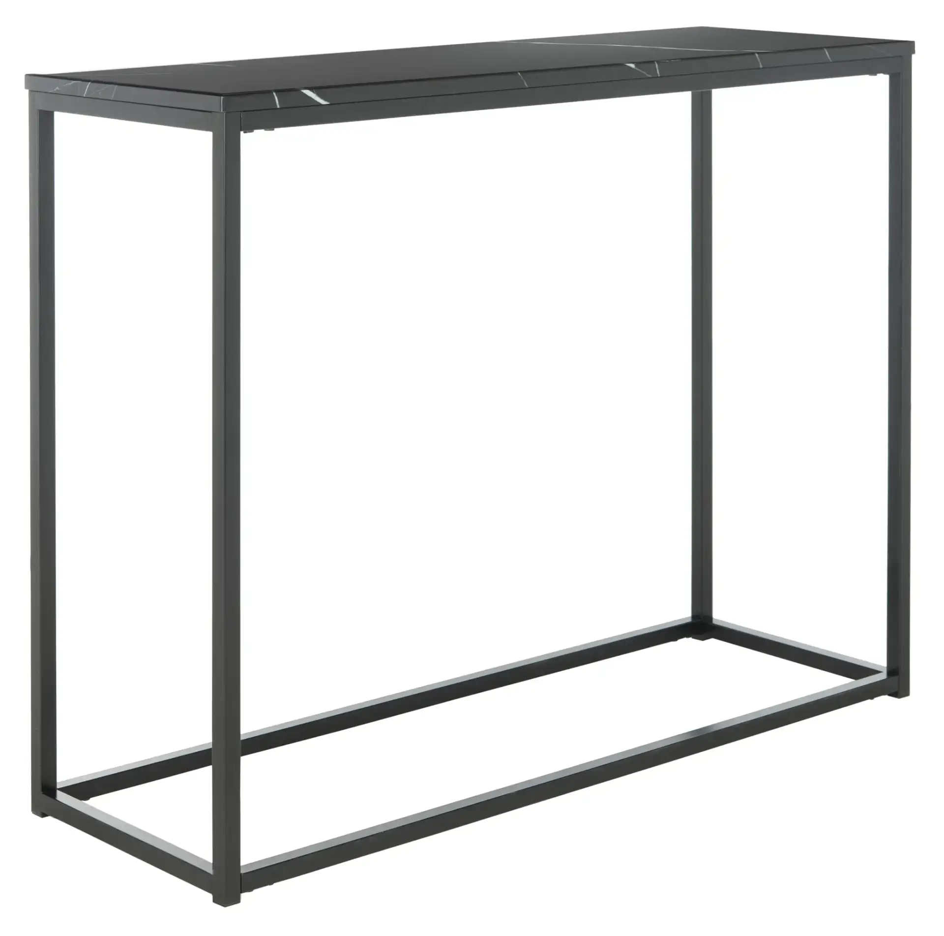 Baize Console in Black, detail view
