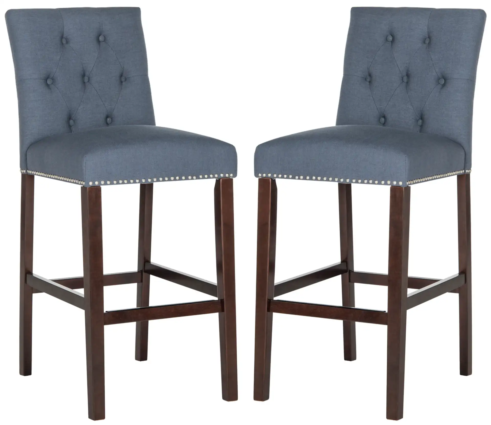 Norah Barstool (Set Of 2) in Dark Taupe, detail view