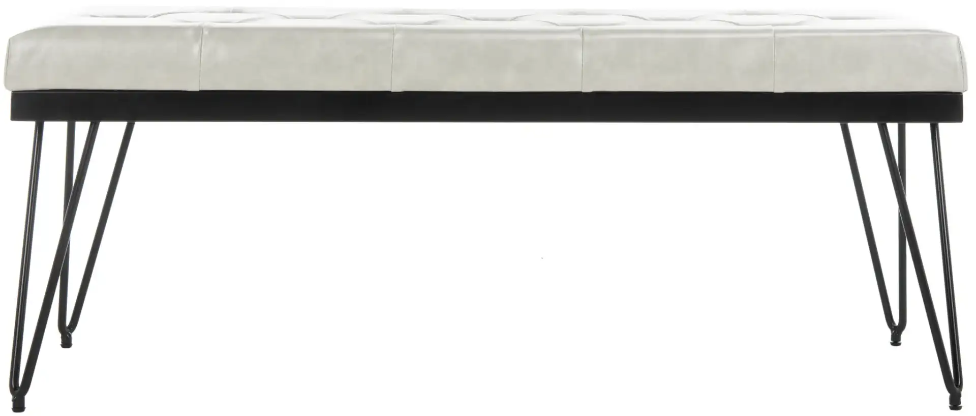 Marcella Bench in Beige / Gold