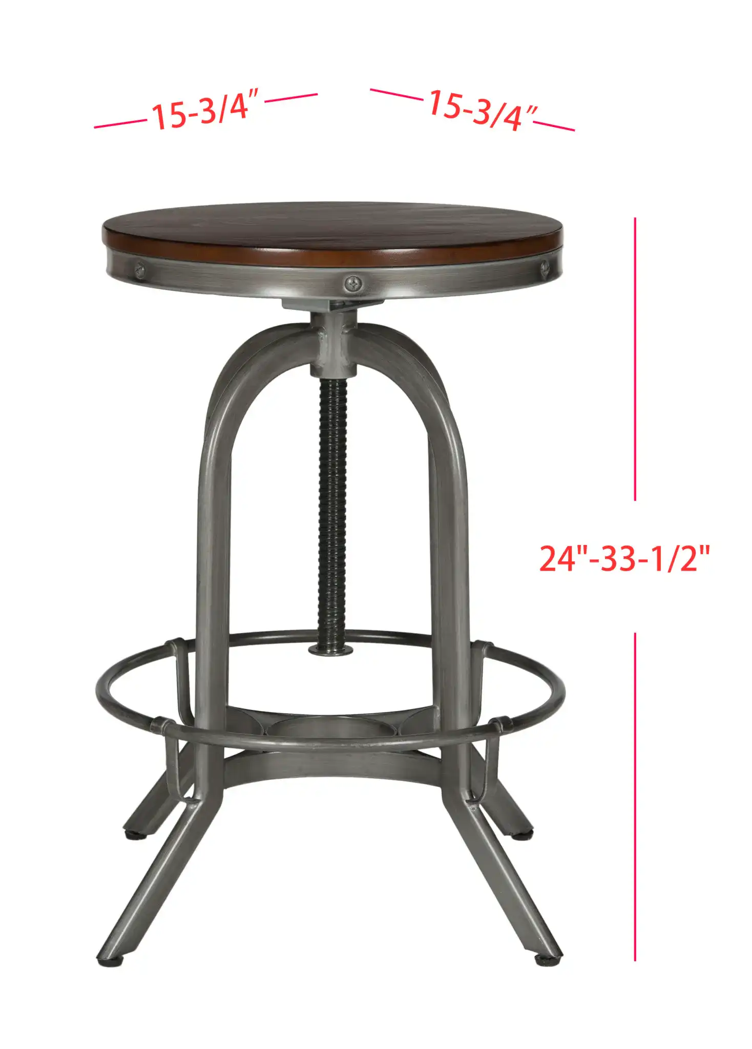 Wildomar Stool in Beige, detail view
