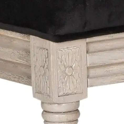 Buchanan Rectangular Side Chair (Set of 2) in Black / Rustic Gray in a styled room