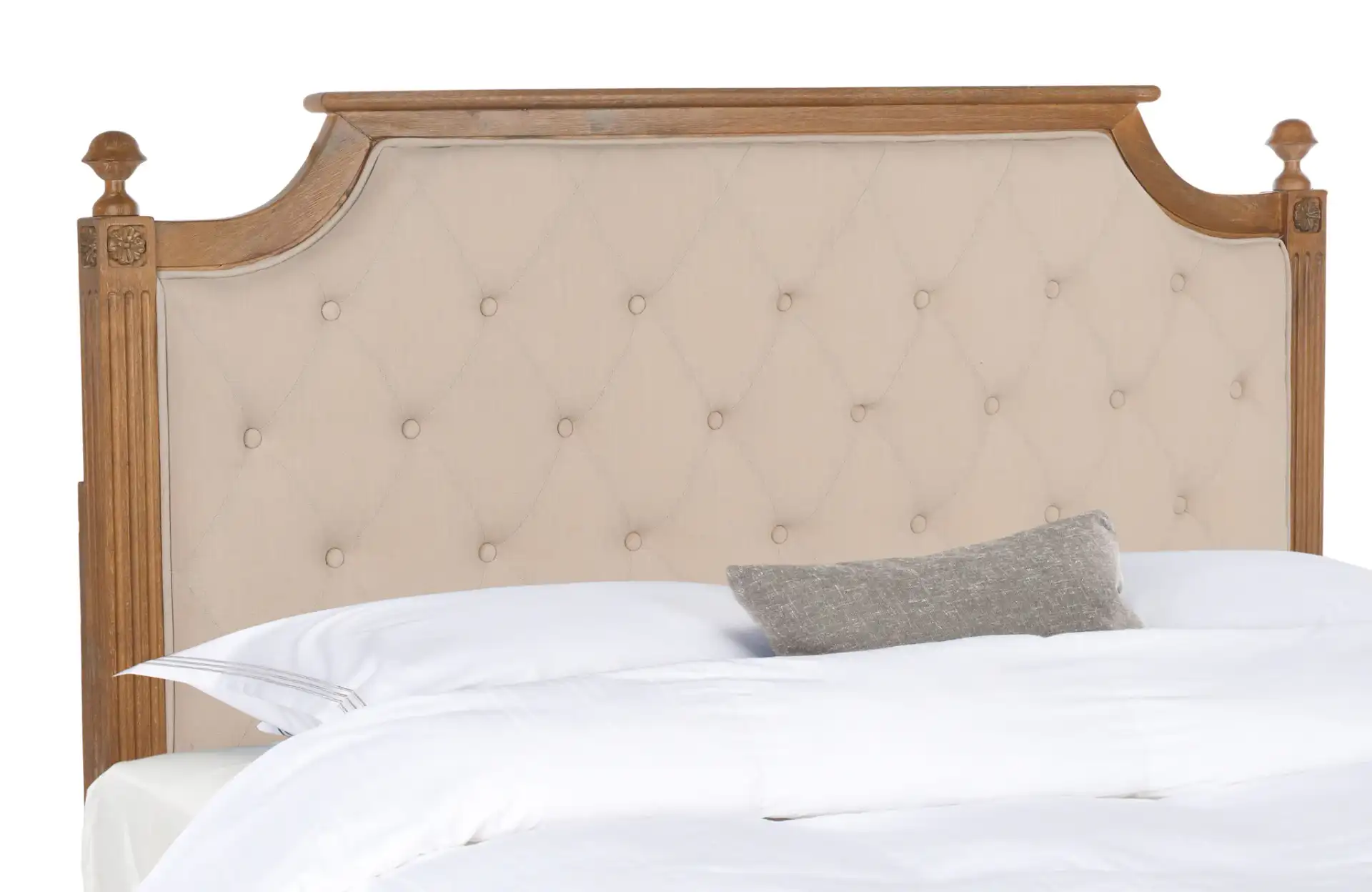 Rustic Headboard in Beige