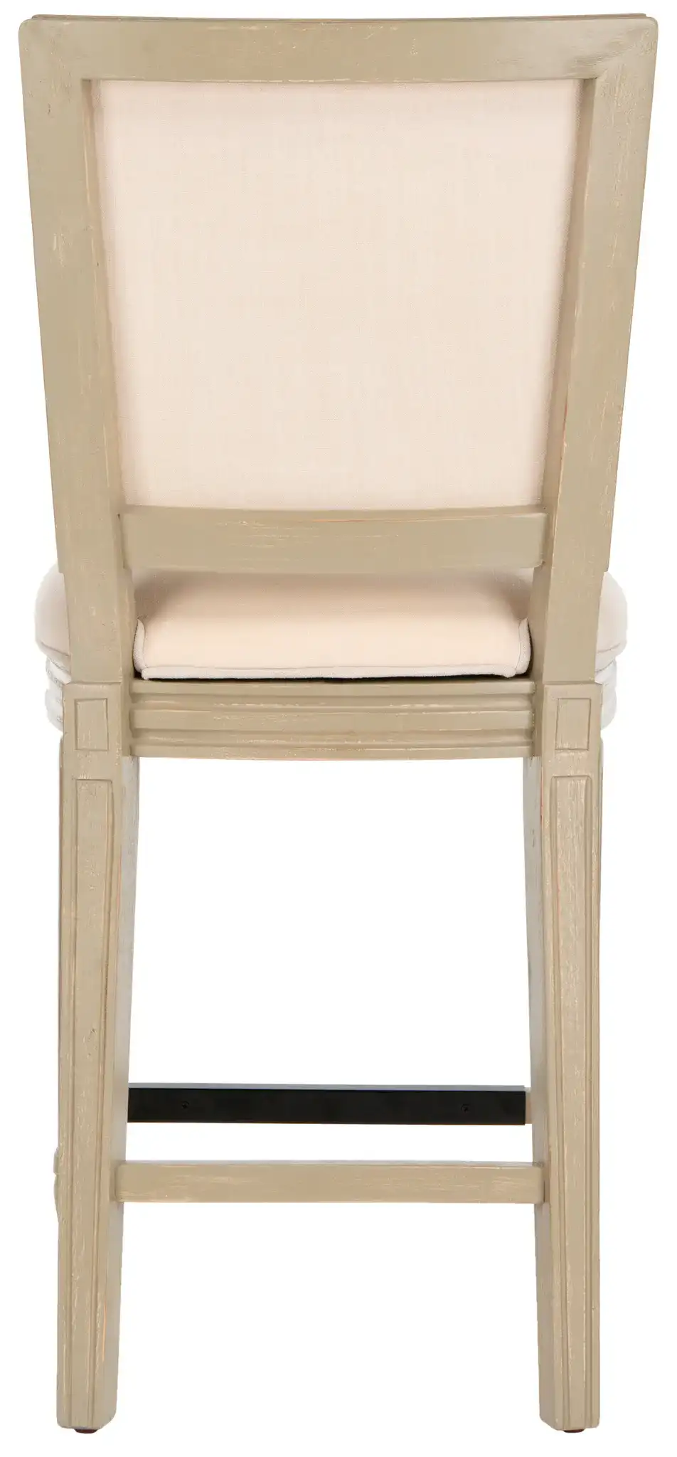 Buchanan Rectangular Counter Stool (Set Of 2) in Light Beige / Rustic Gray, detail view