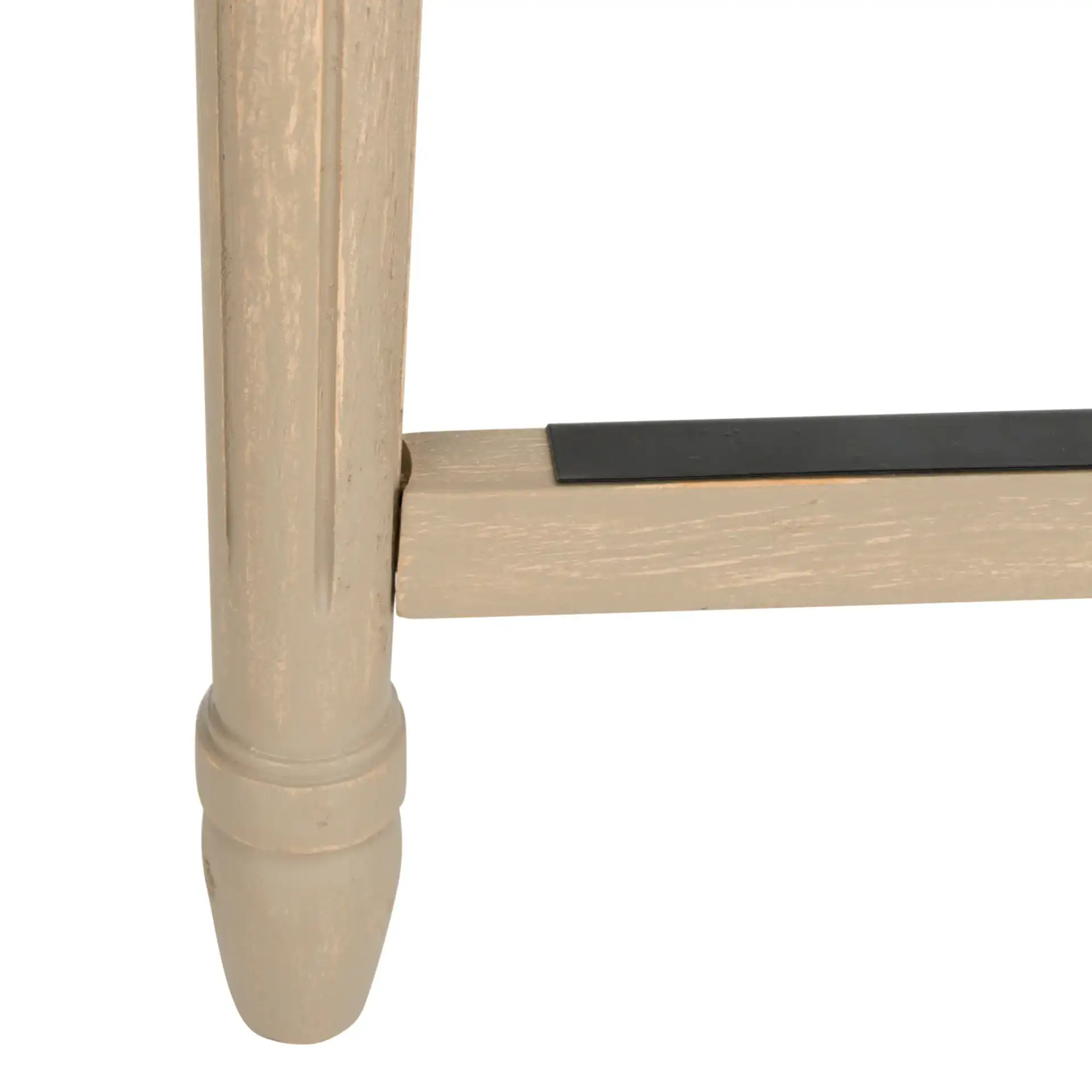 Buchanan Rectangular Counter Stool (Set Of 2) in Light Beige / Rustic Gray, detail view