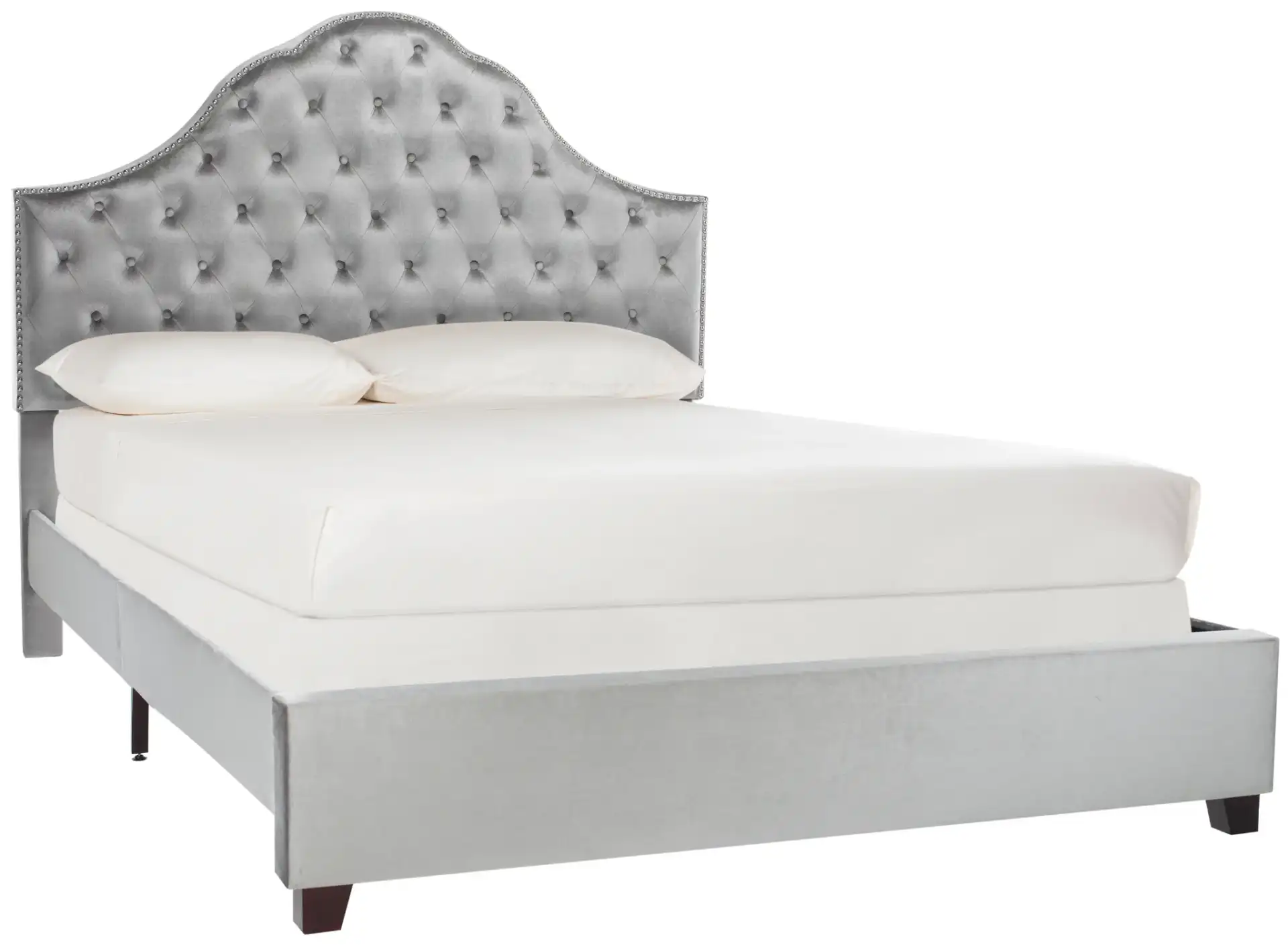 Beckham Bed in Beige, detail view