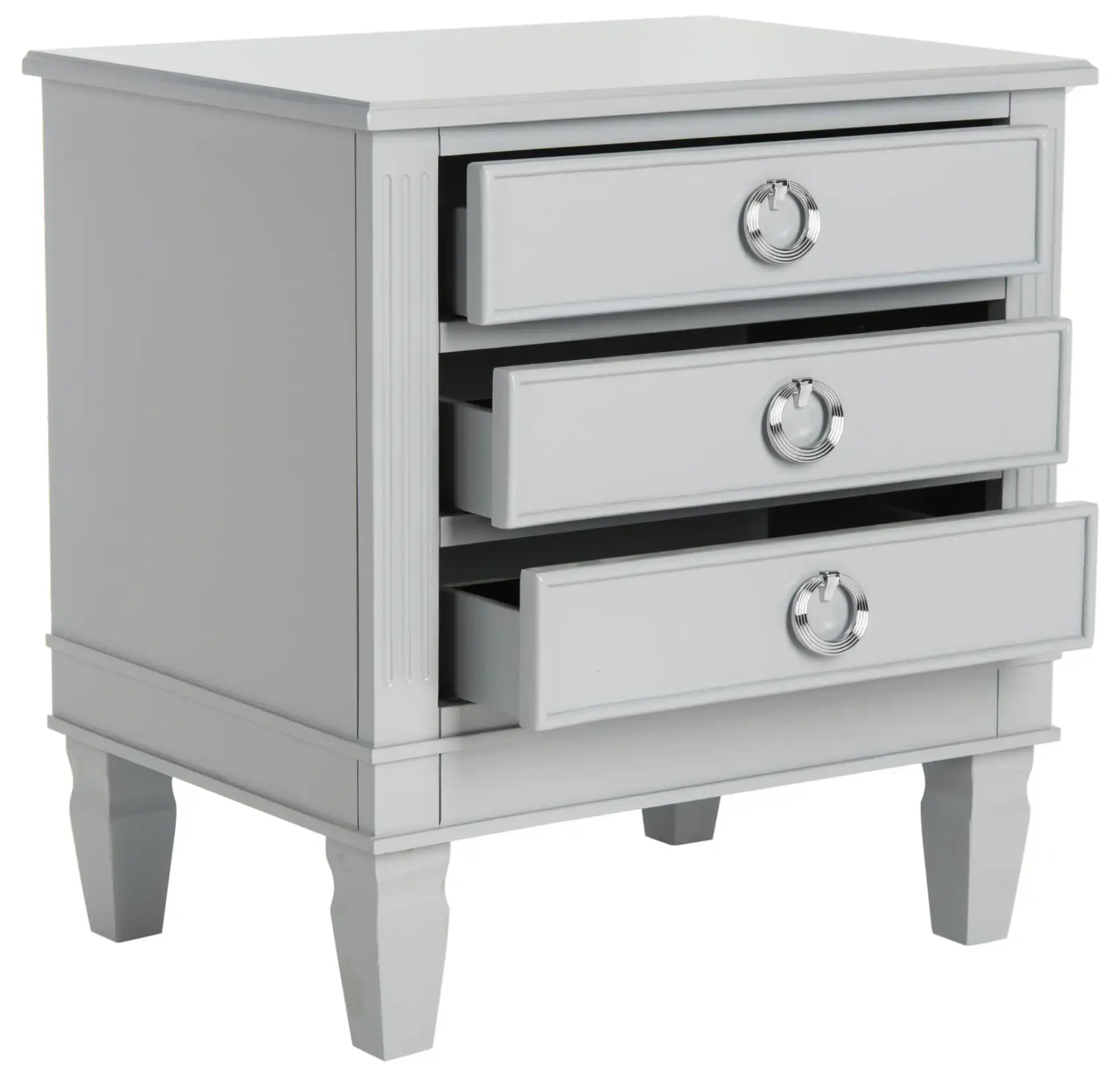 Kira Side Table in Gray, detail view