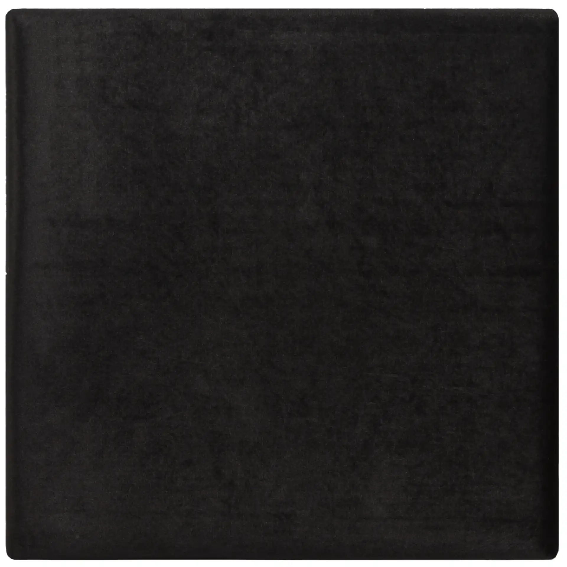 Rowan Square Ottoman in Black / Gold, detail view