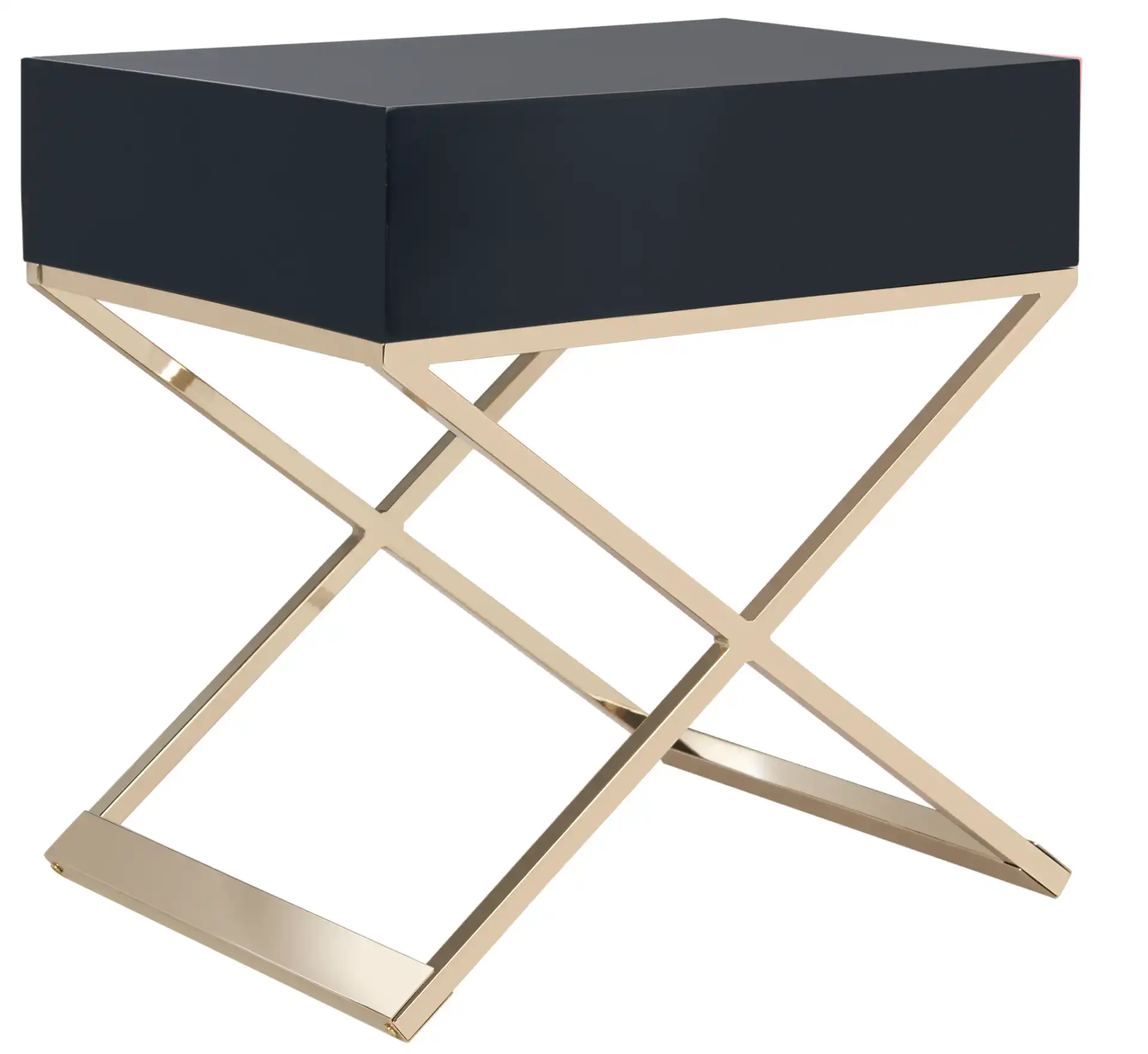 Zarina Side Table in Black, detail view