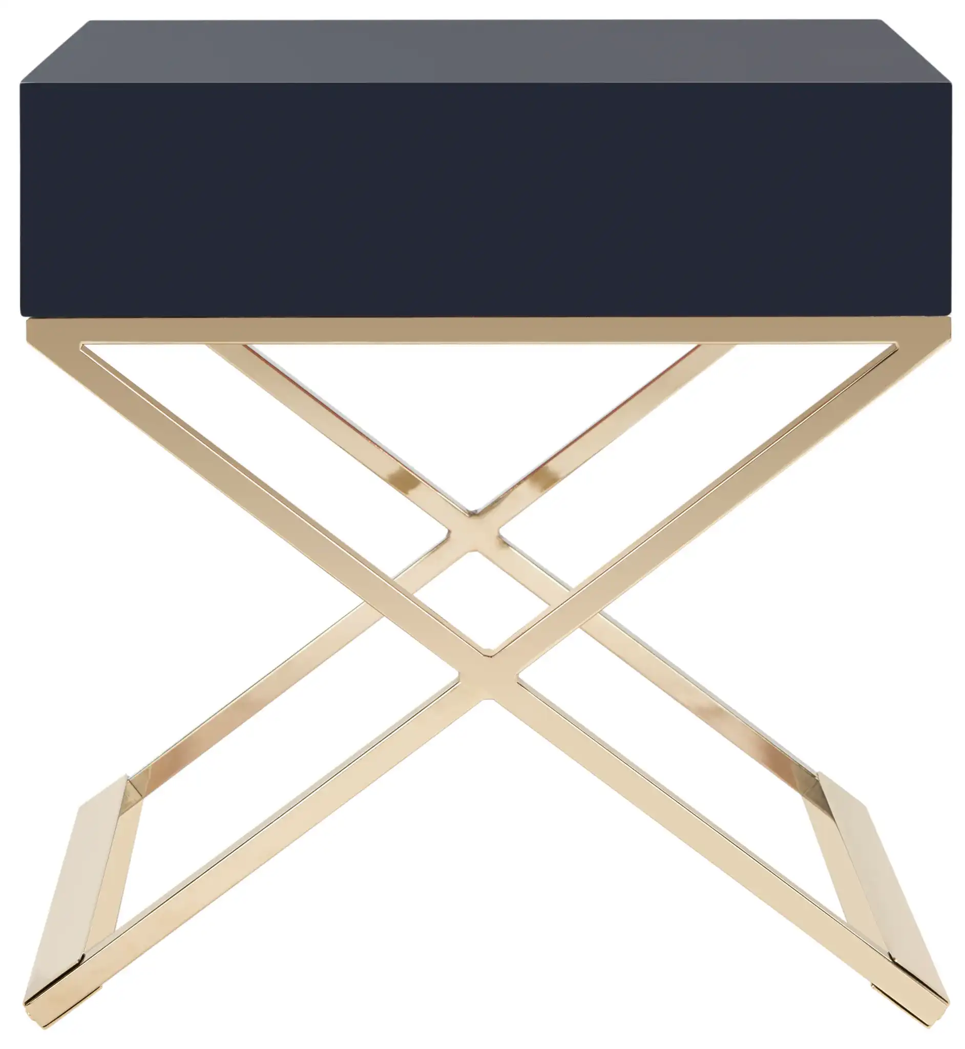 Zarina Side Table in Black, detail view