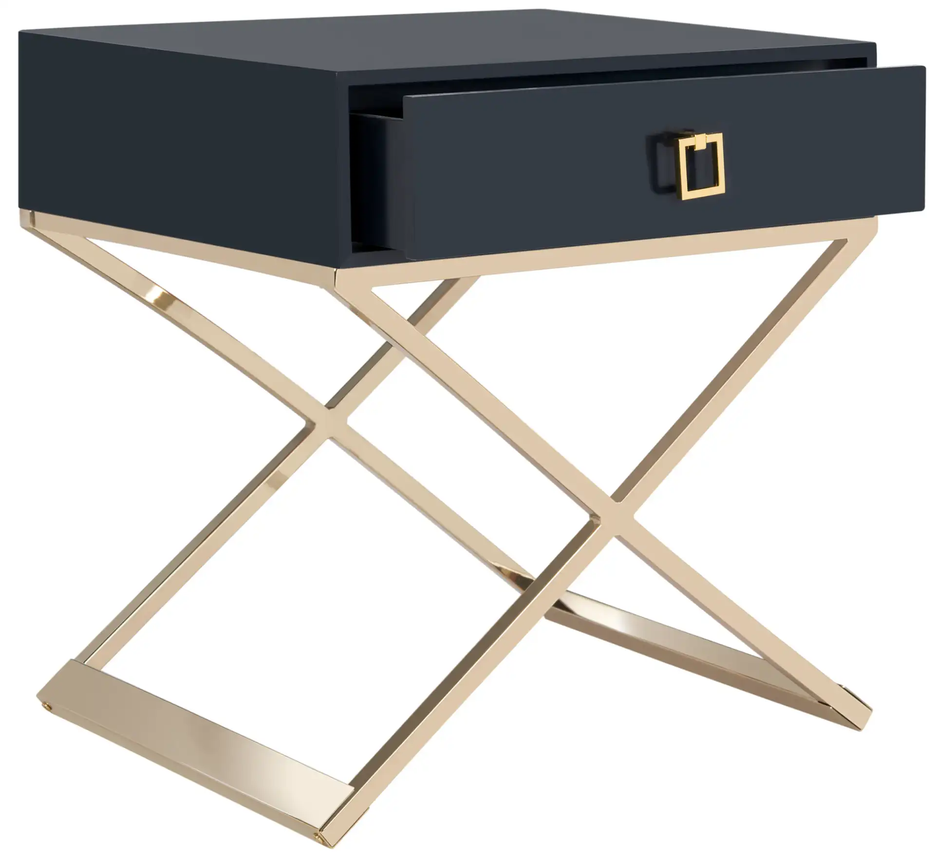 Zarina Side Table in Black, detail view