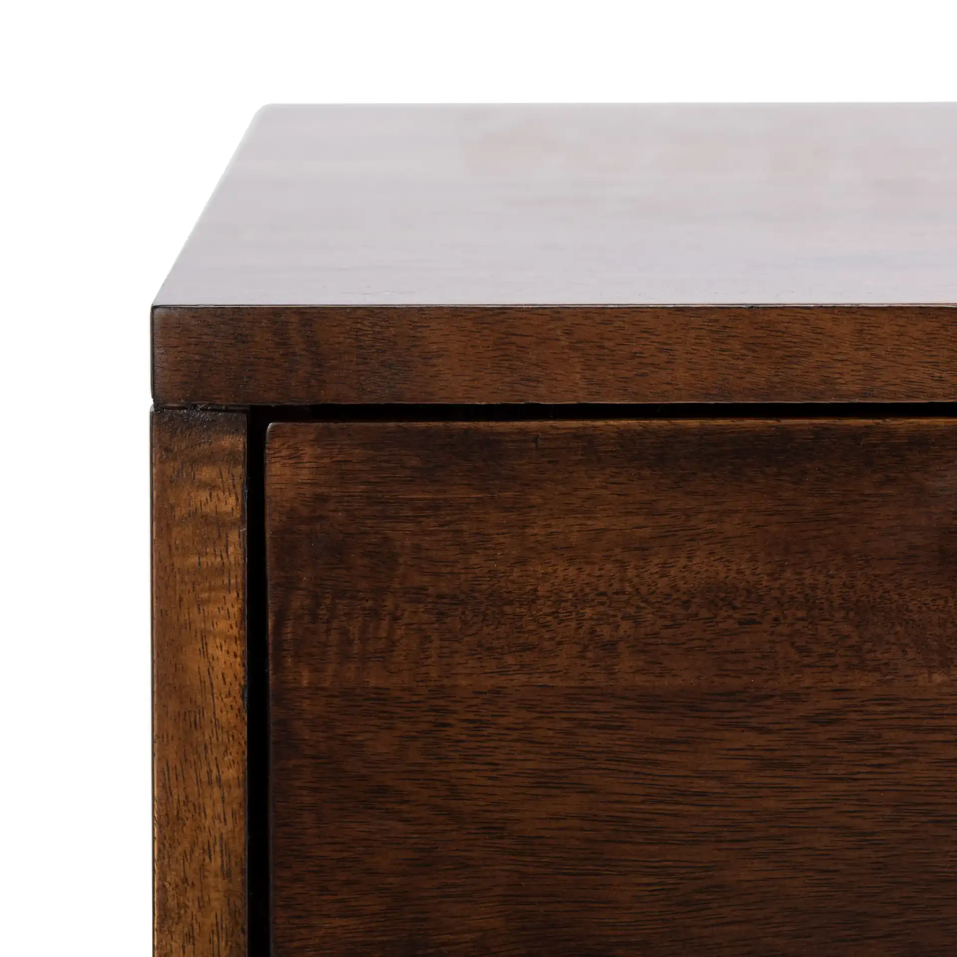 Levinson Gold Cap End Table in Brown / Gold in a styled room