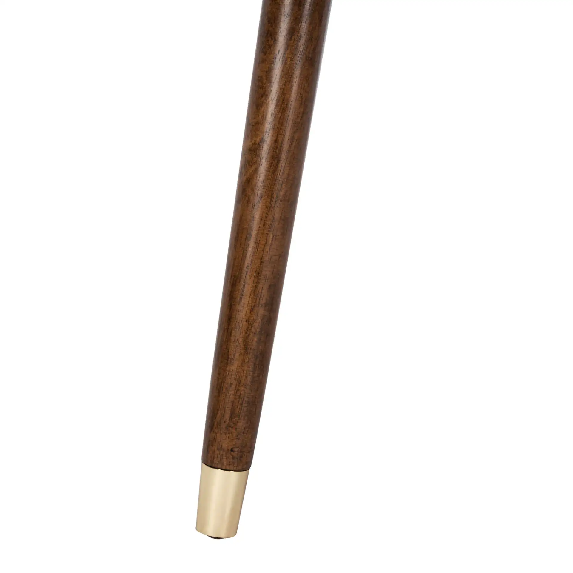 Levinson Gold Cap End Table in Brown / Gold, detail view