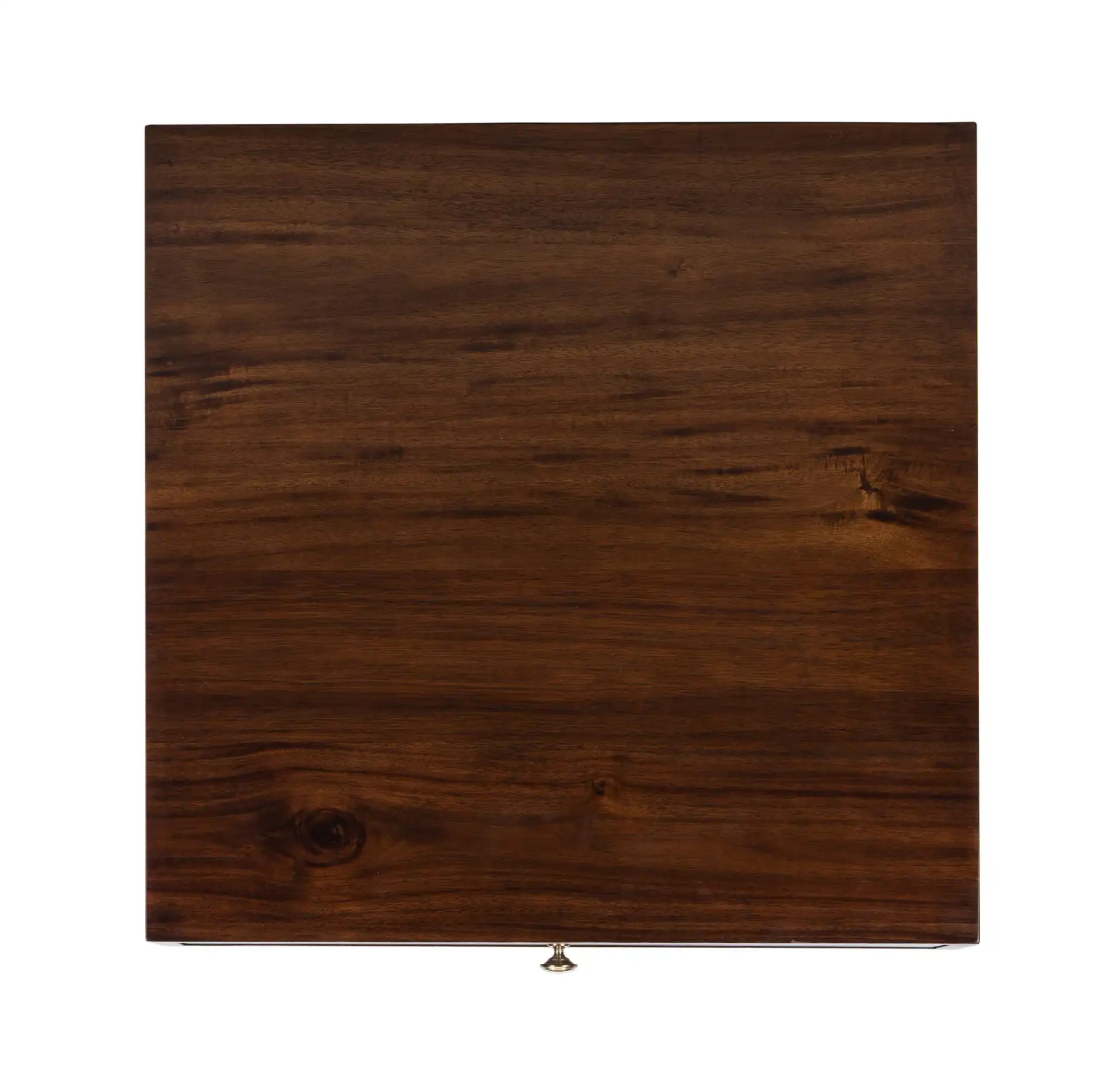 Levinson Gold Cap End Table in Brown / Gold, detail view