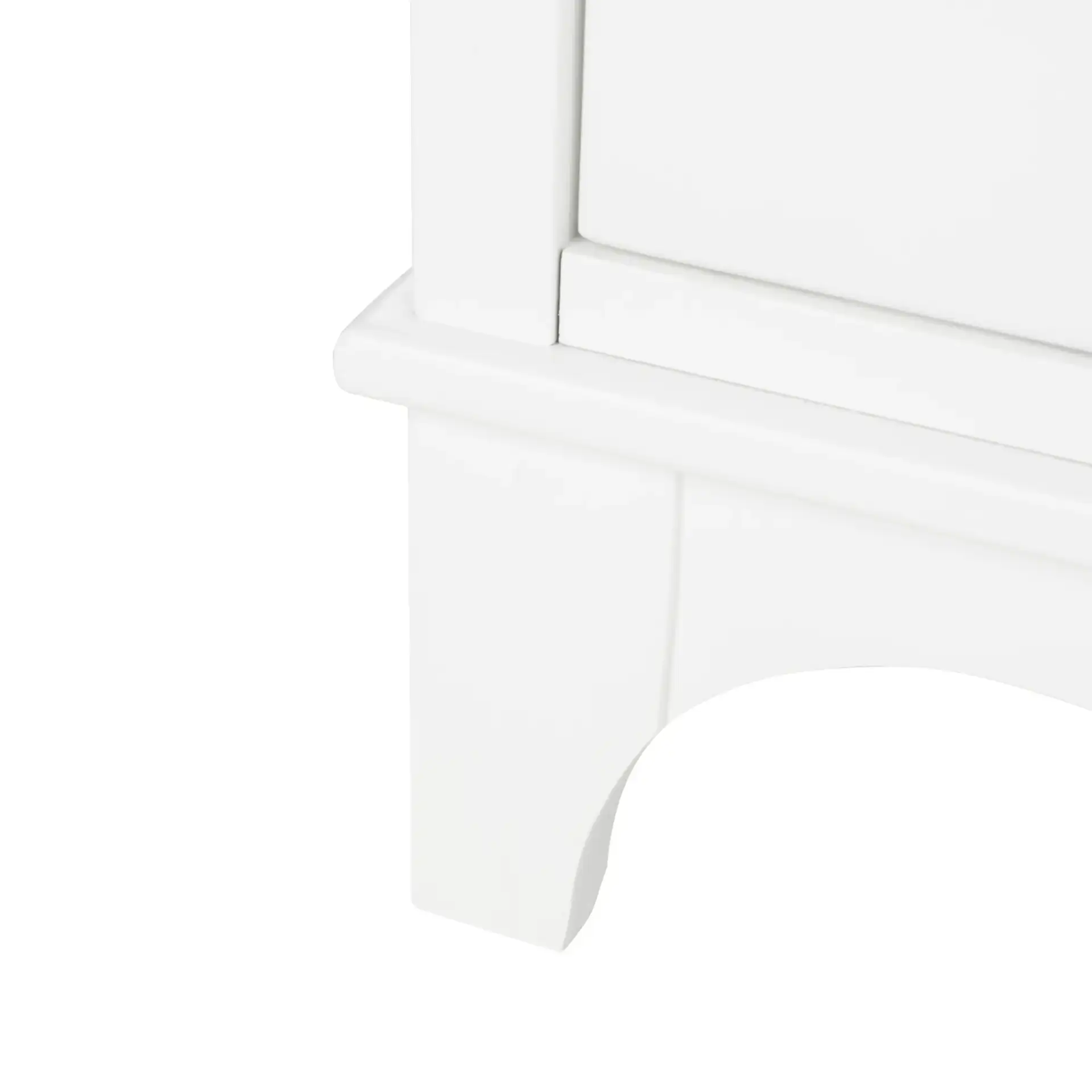 Hannon Nightstand in Black / Brass, detail view