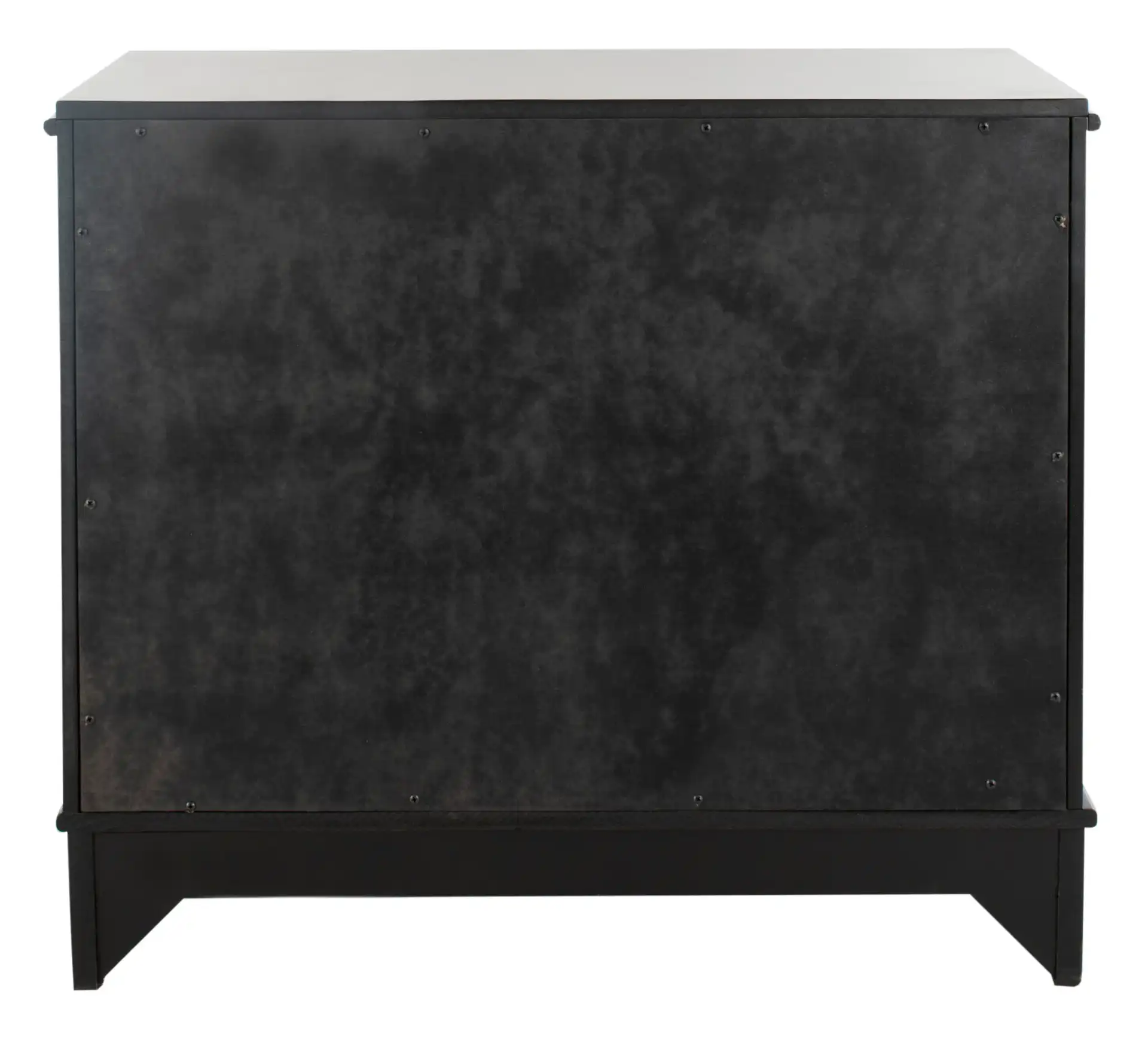 Hannon Nightstand in Black / Brass, detail view