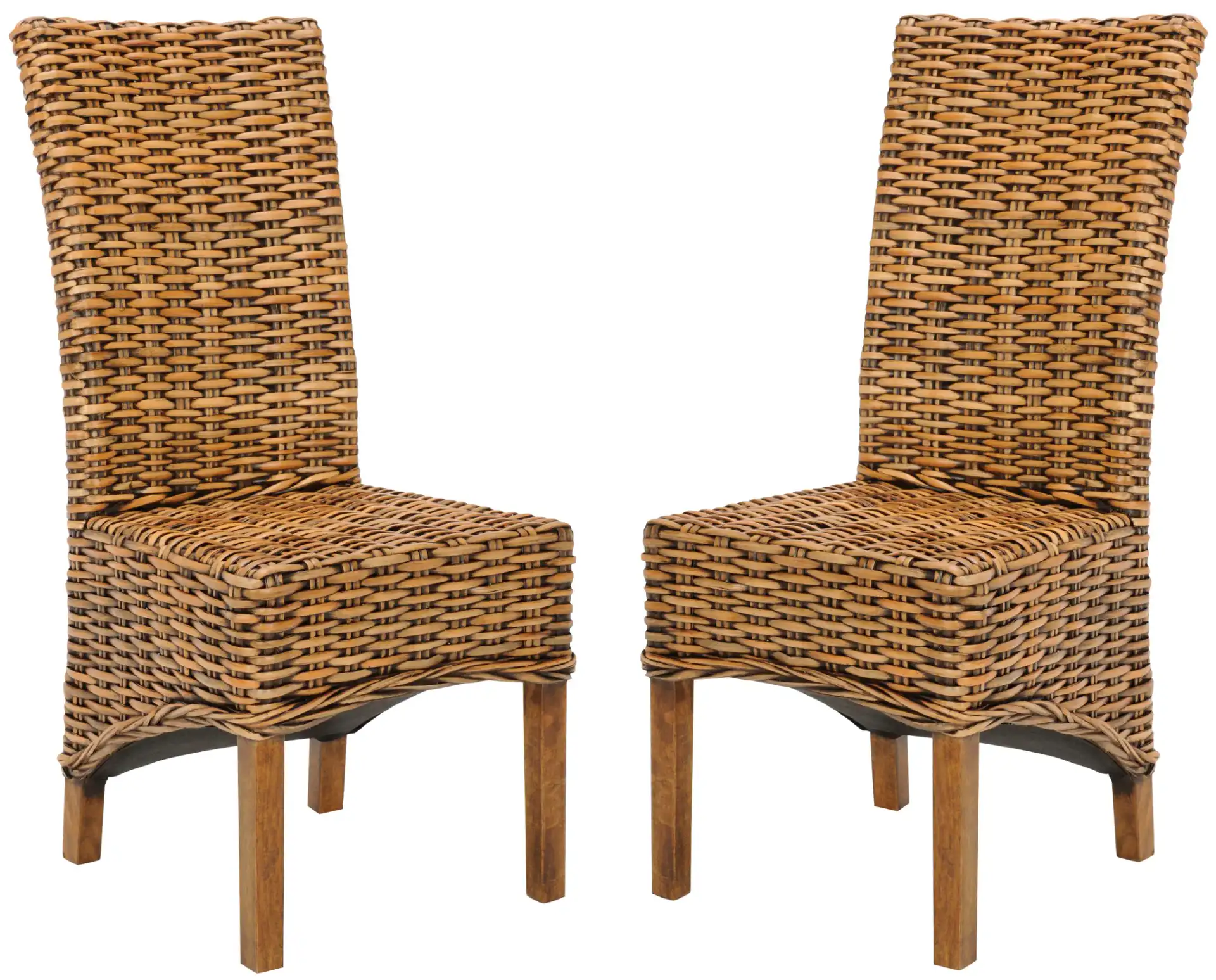 Isla Side Chair (Set Of 2) in Brown / Teak Brown, detail view