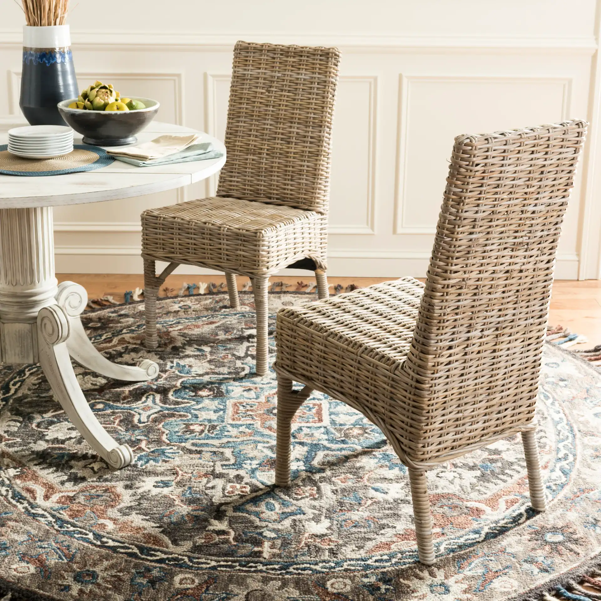 Beacon Side Chair (Set Of 2) in Natural in a styled room