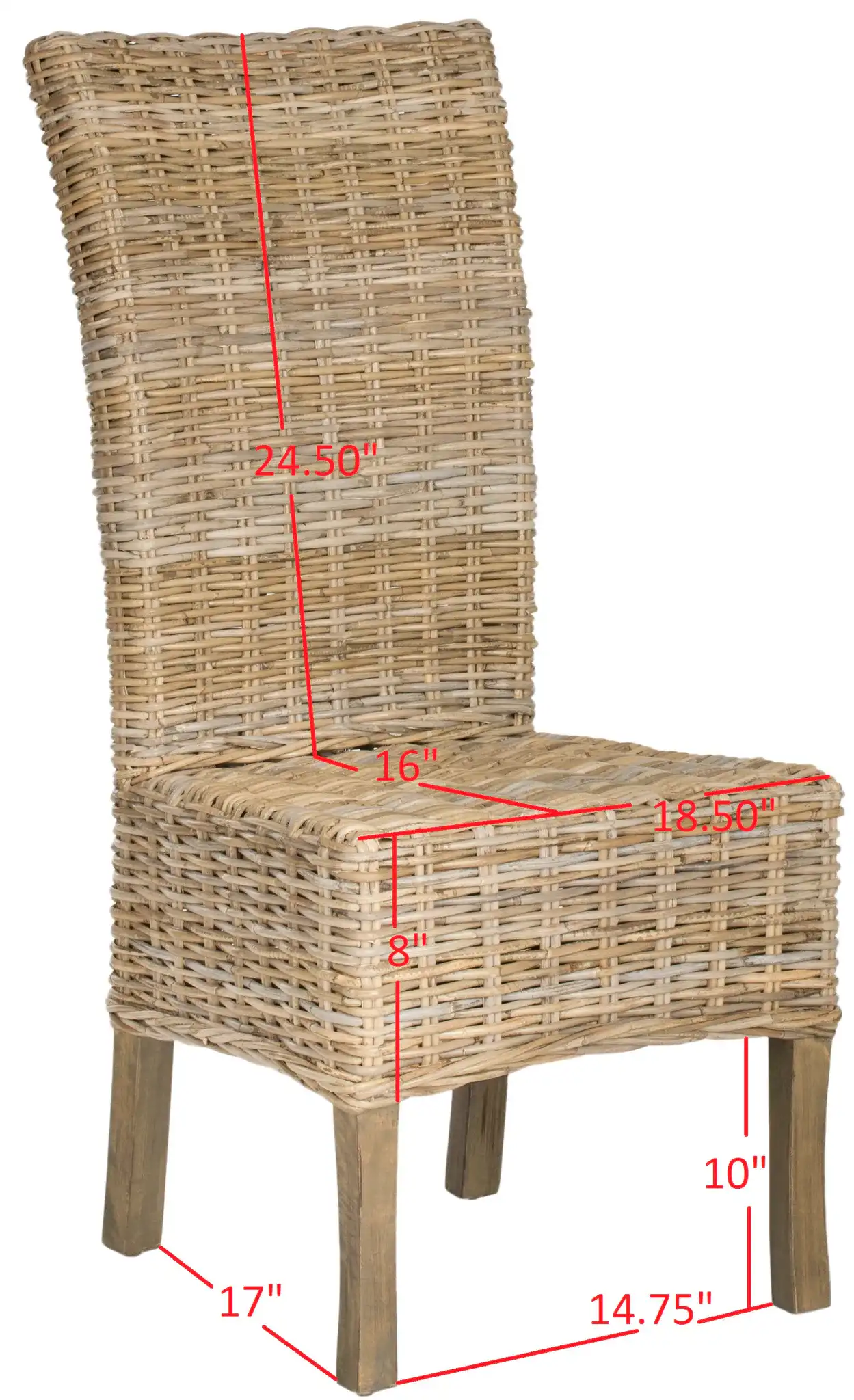 Quaker Side Chair (Set of 2) in Natural, detail view