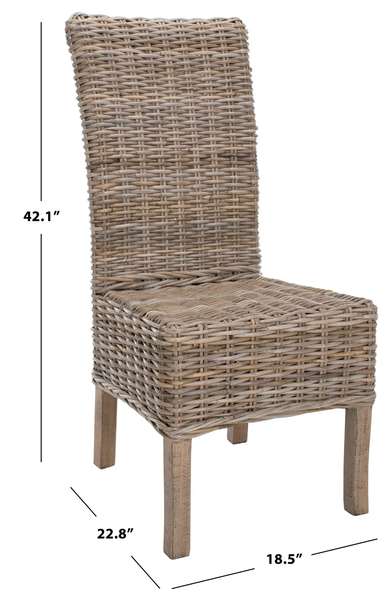 Quaker Side Chair (Set of 2) in Natural, detail view