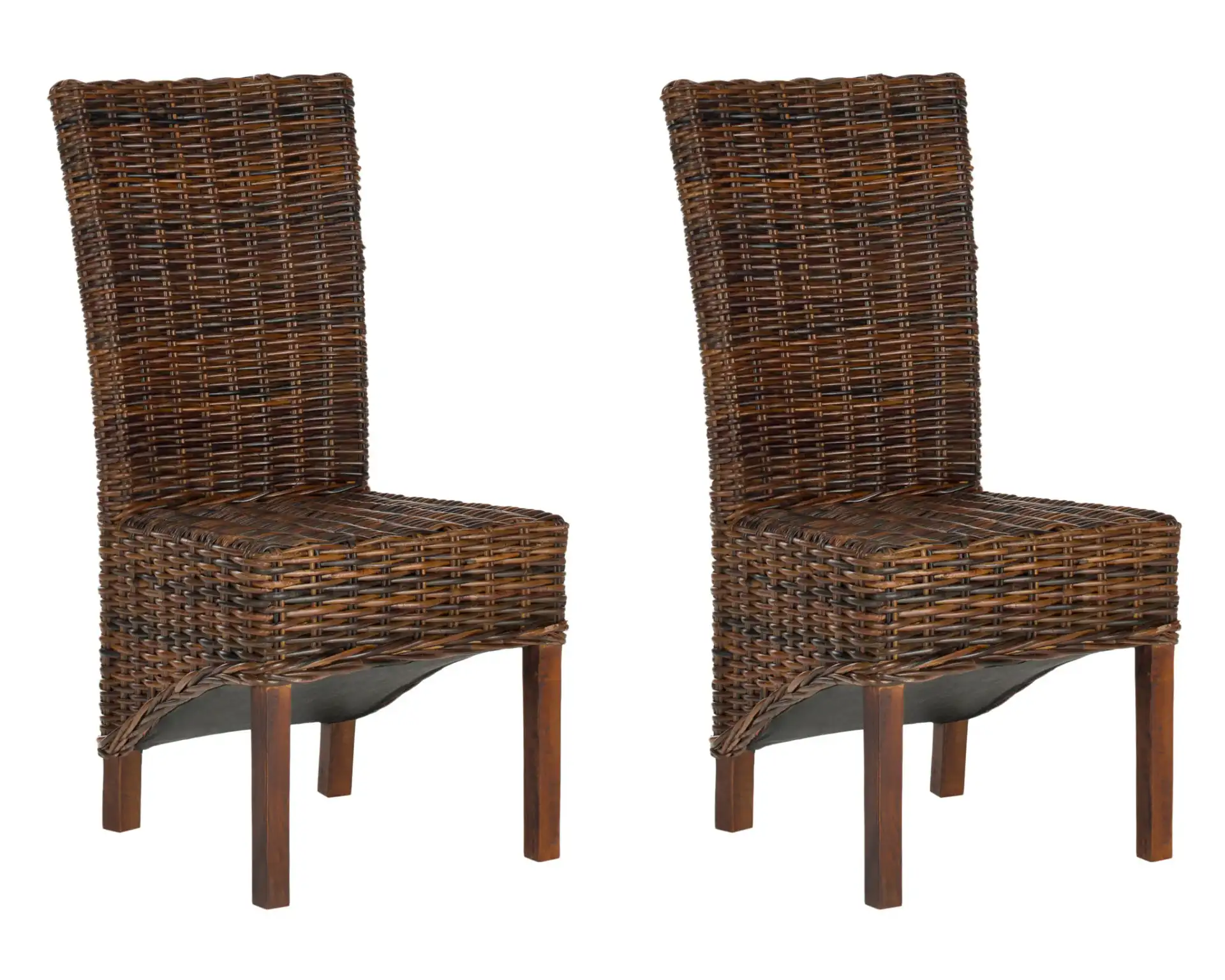 Ridge Side Chair (Set of 2) in Brown, detail view
