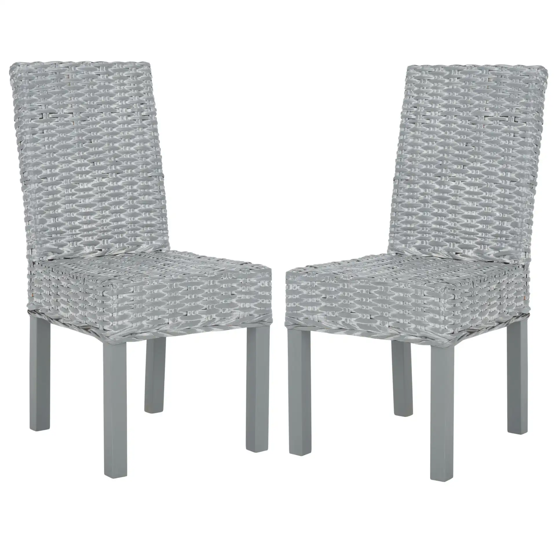 Wheatley Side Chair (Set Of 2) in Gray White Washed, detail view