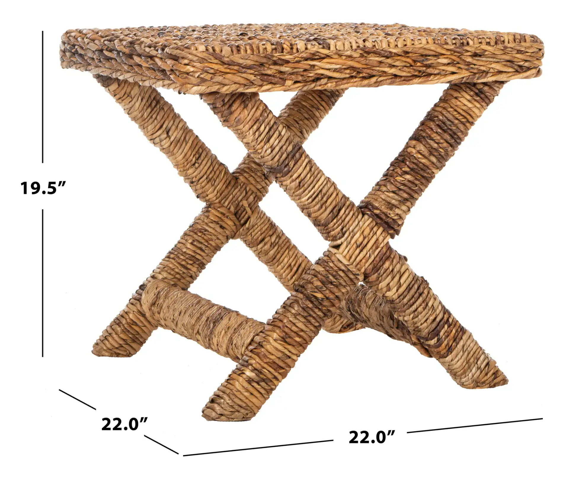 Manor Ottoman in Banana Natural, detail view