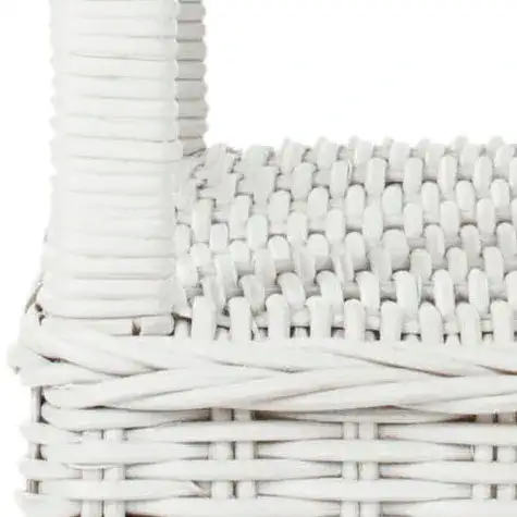 Bowen Side Table in White, detail view
