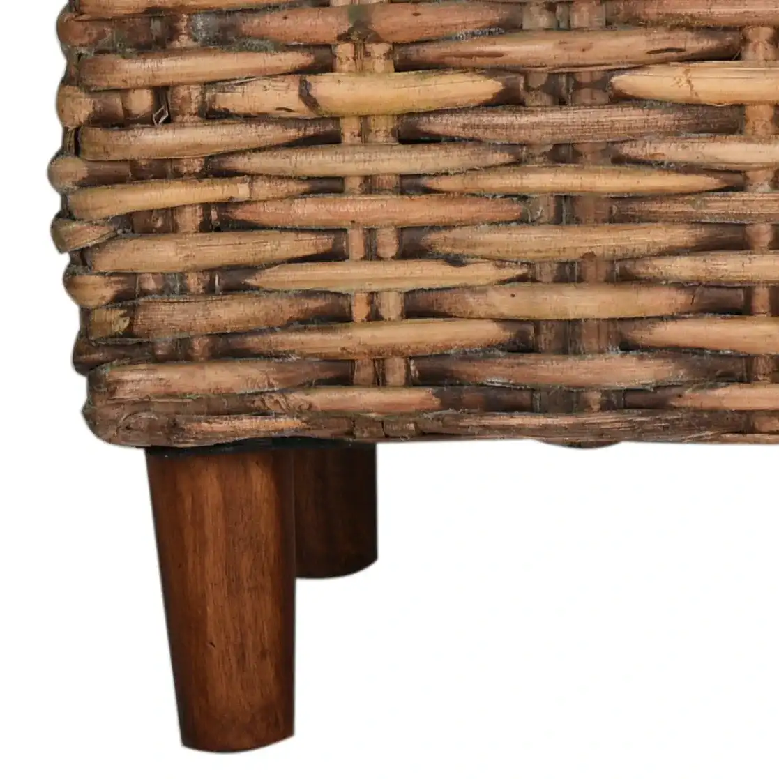 Palermo Bench in Brown, detail view