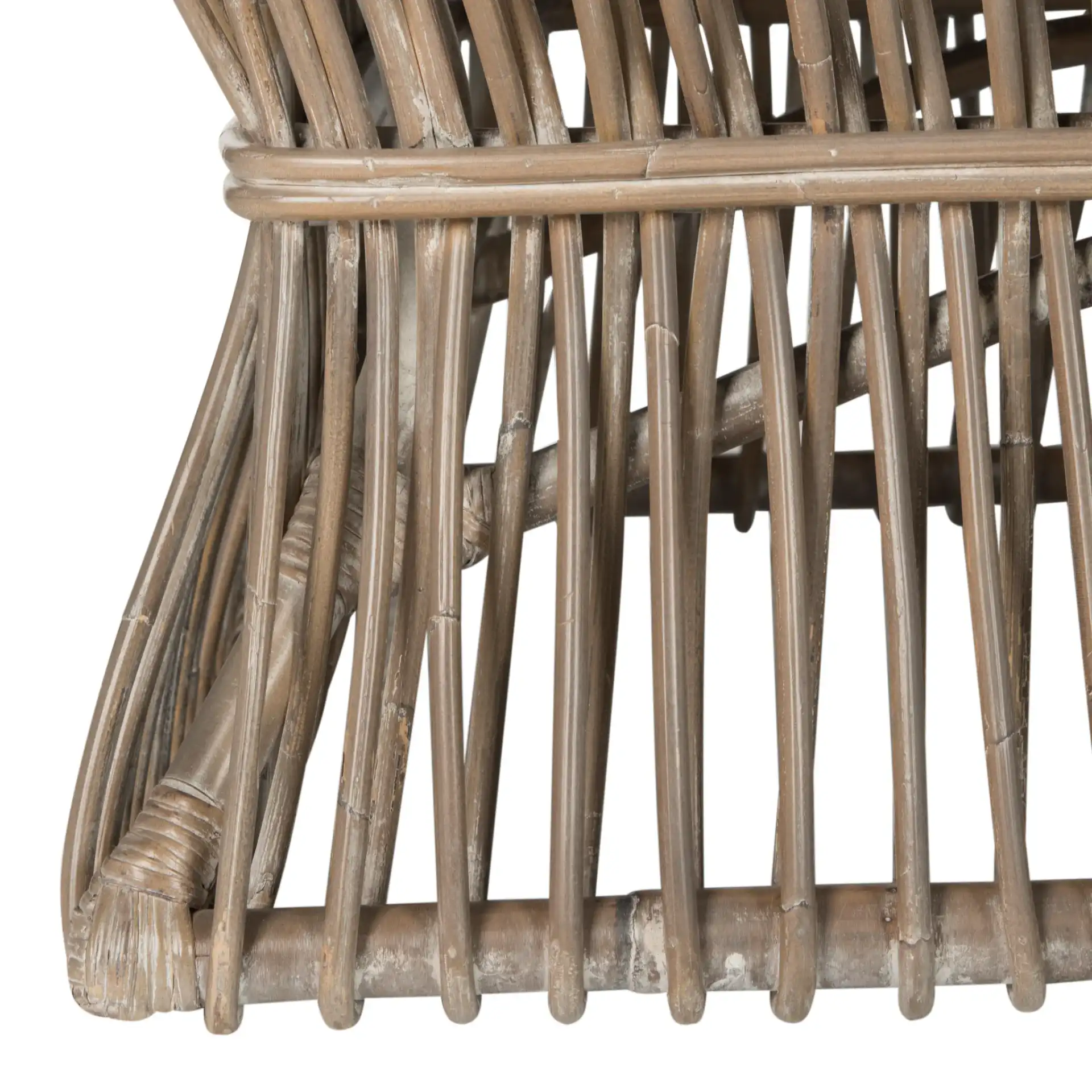 Gensho Coffee Table in Gray White Washed, detail view