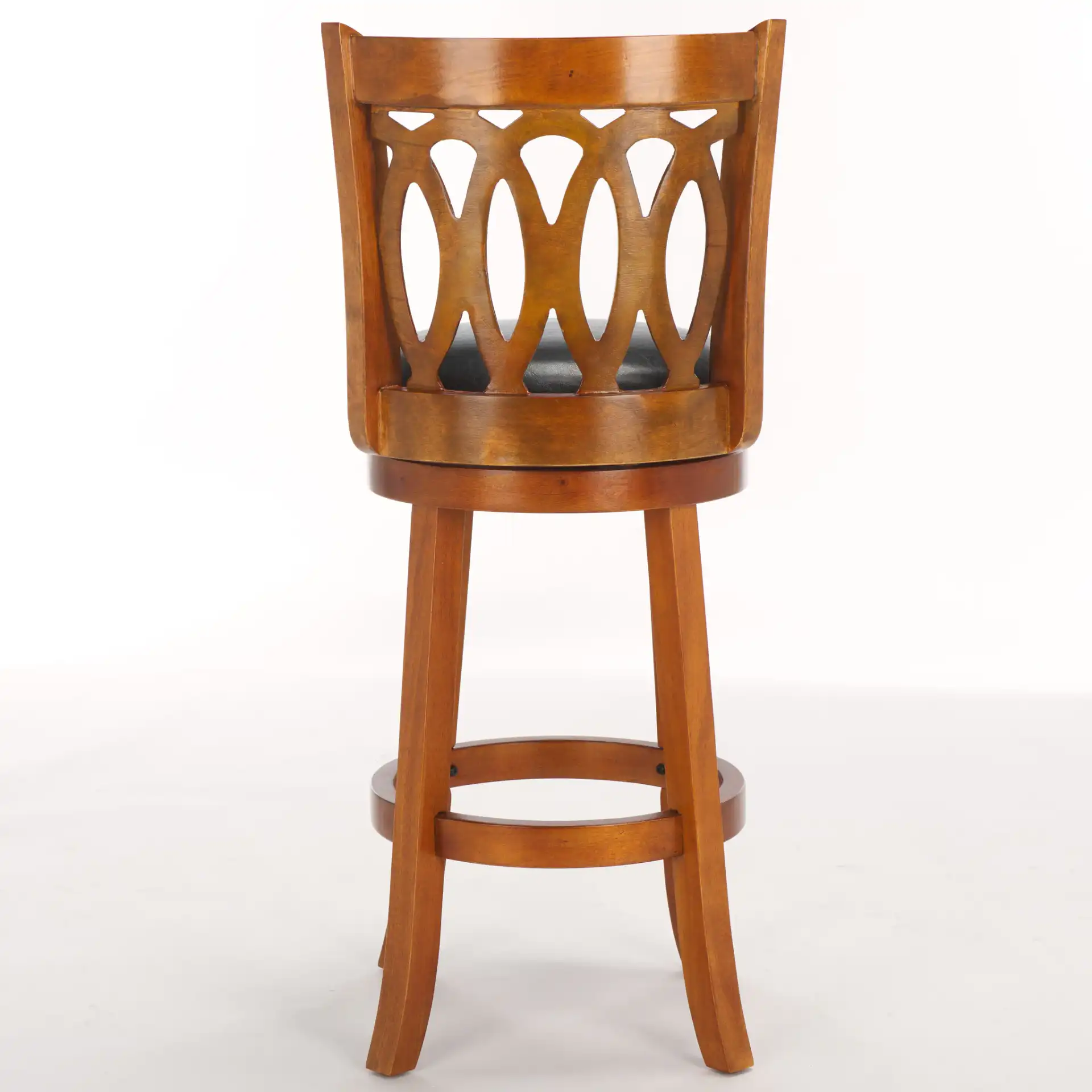 Baldwin Barstool in Dark Oak / Black, detail view