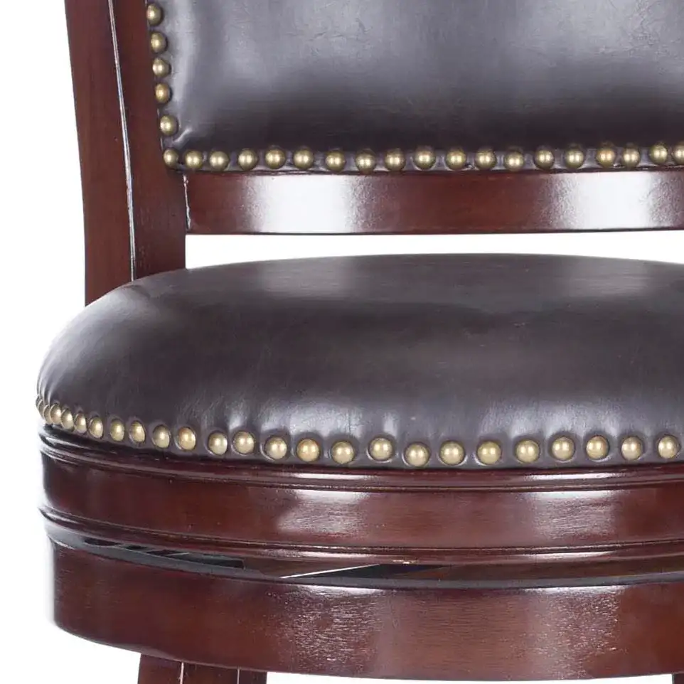Lazzaro Barstool in Brown, detail view